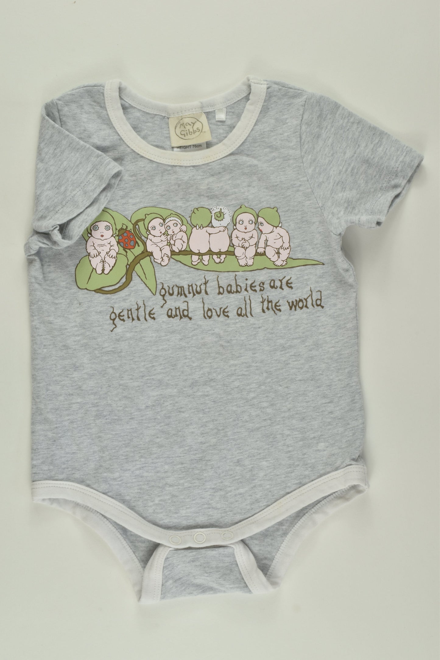 May Gibbs Size 0 Gumnut Babies Bodysuit