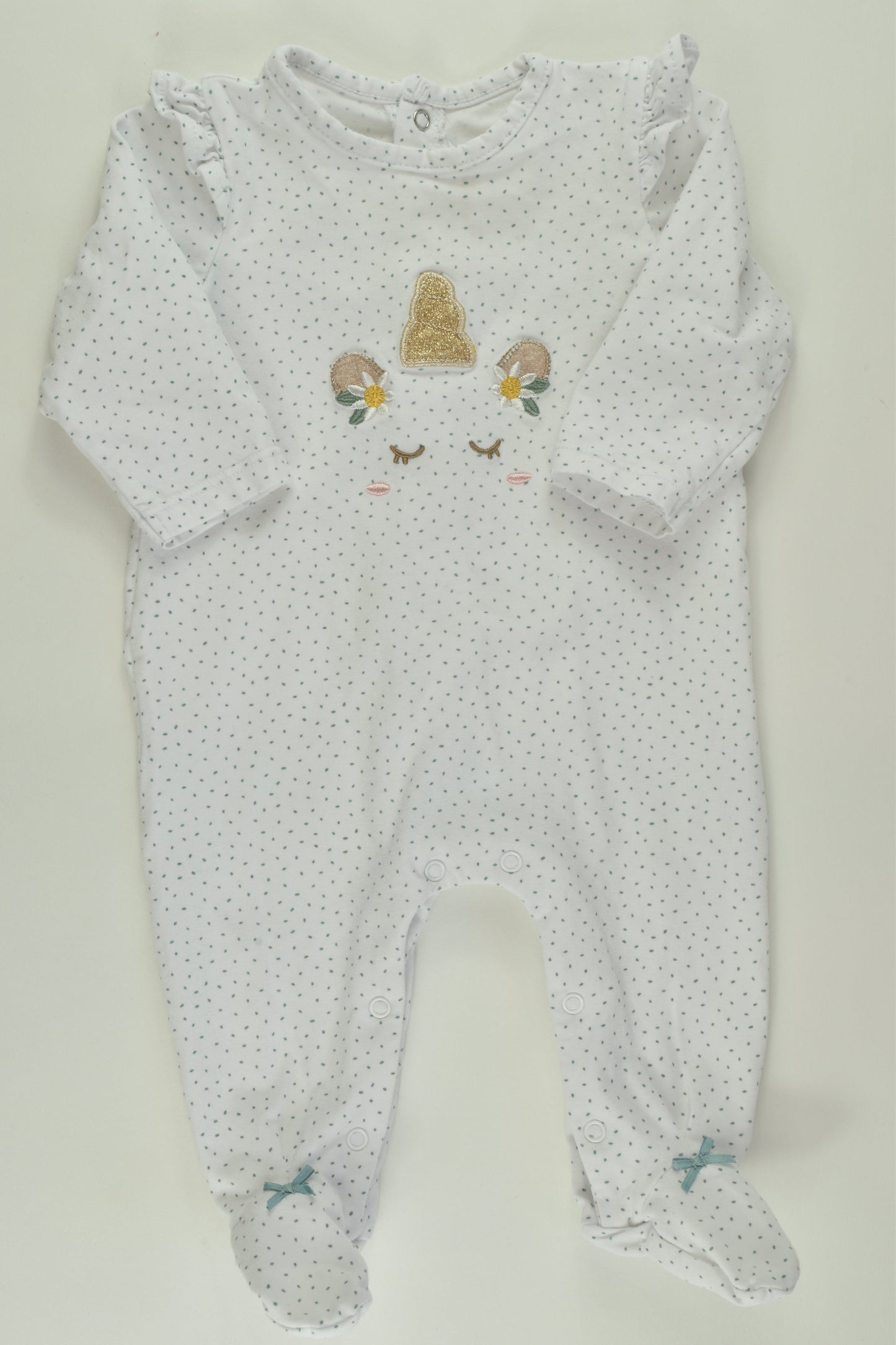 Mayoral Size 000 Unicorn Romper