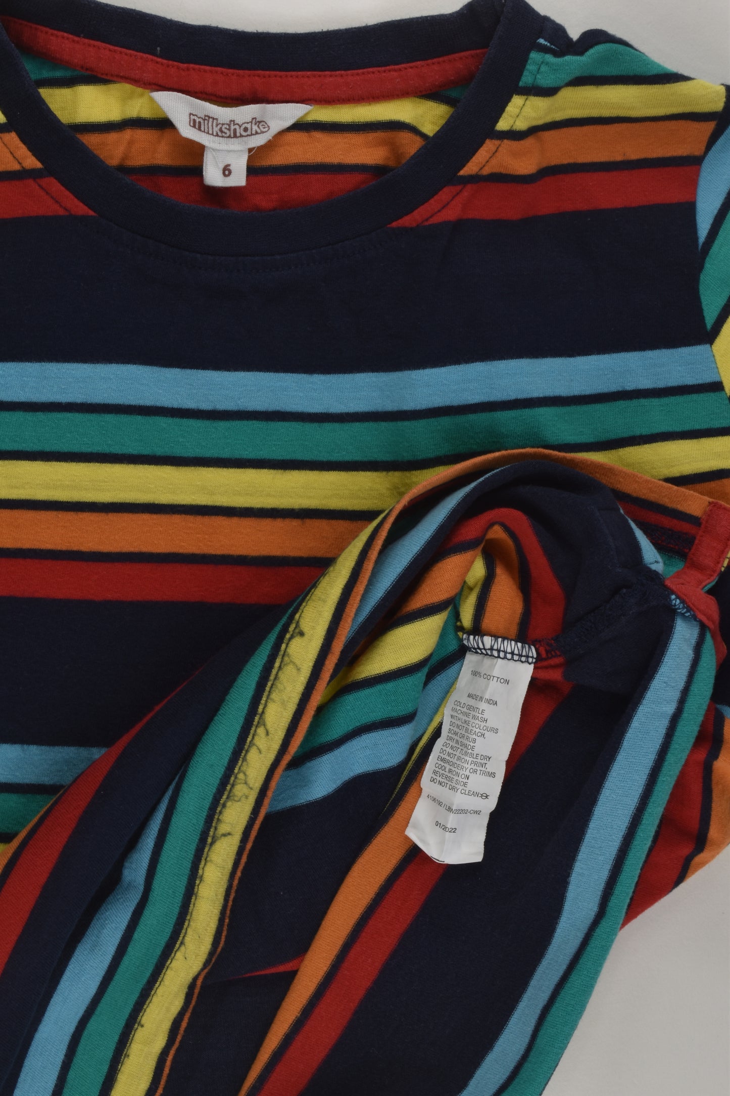 Milkshake Size 6 Striped Top