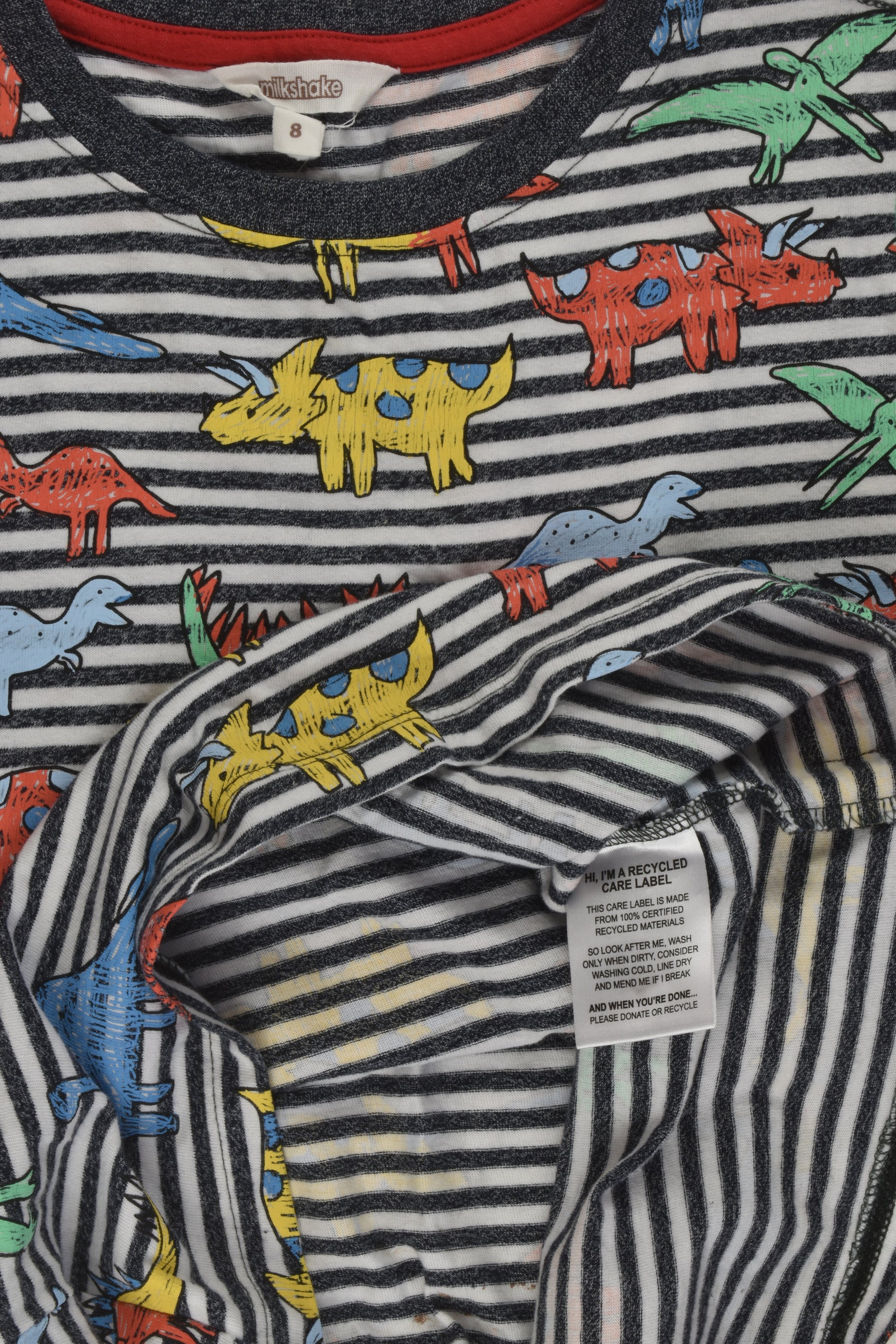 Milkshake Size 8 Dinosaur T-shirt