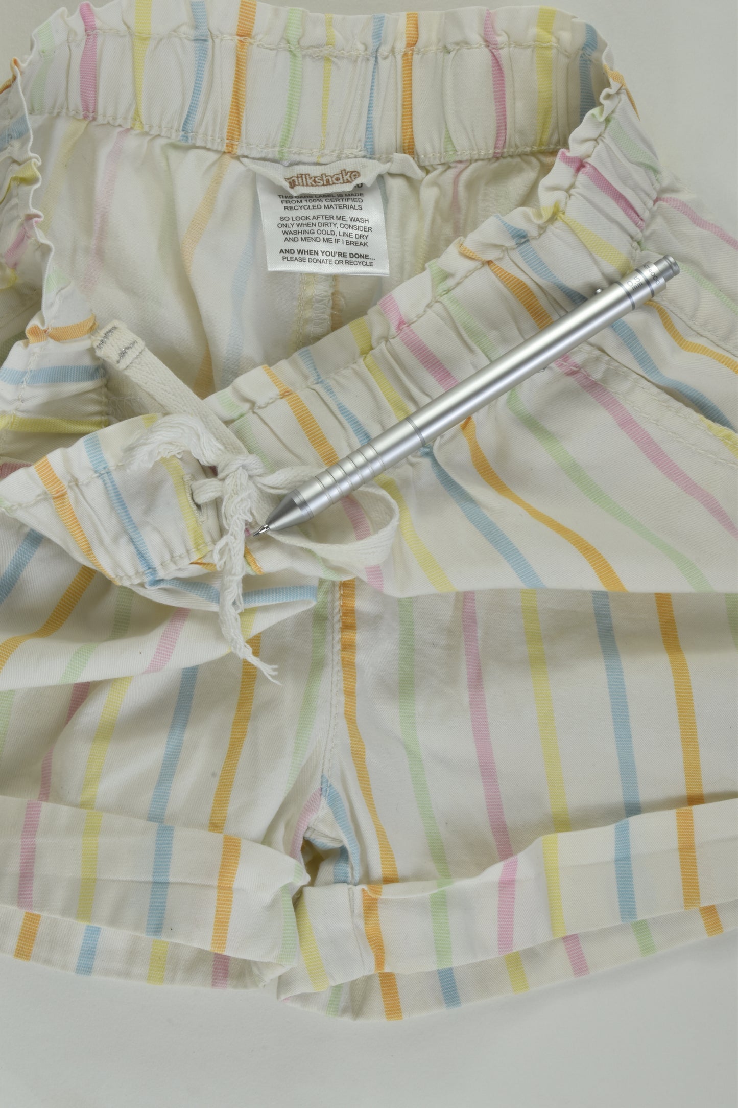 Milkshake Size 8 Striped Shorts