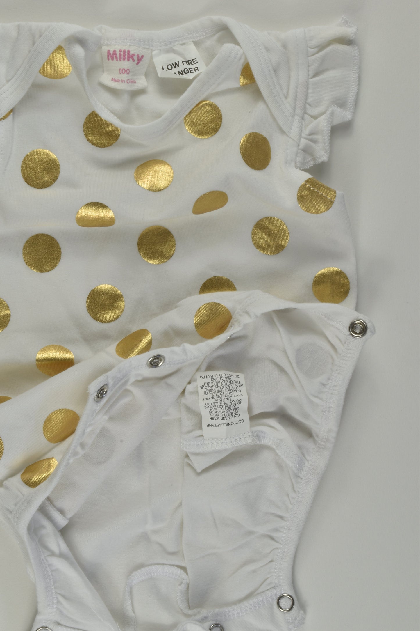 Milky Size 000 Polka Dots Romper