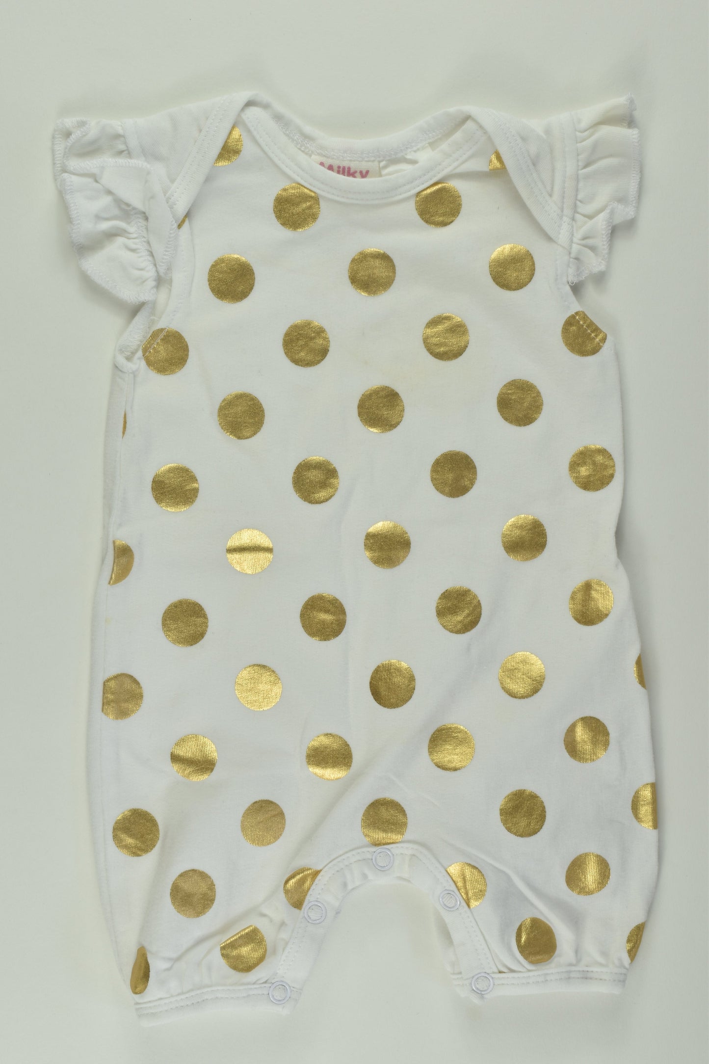 Milky Size 000 Polka Dots Romper