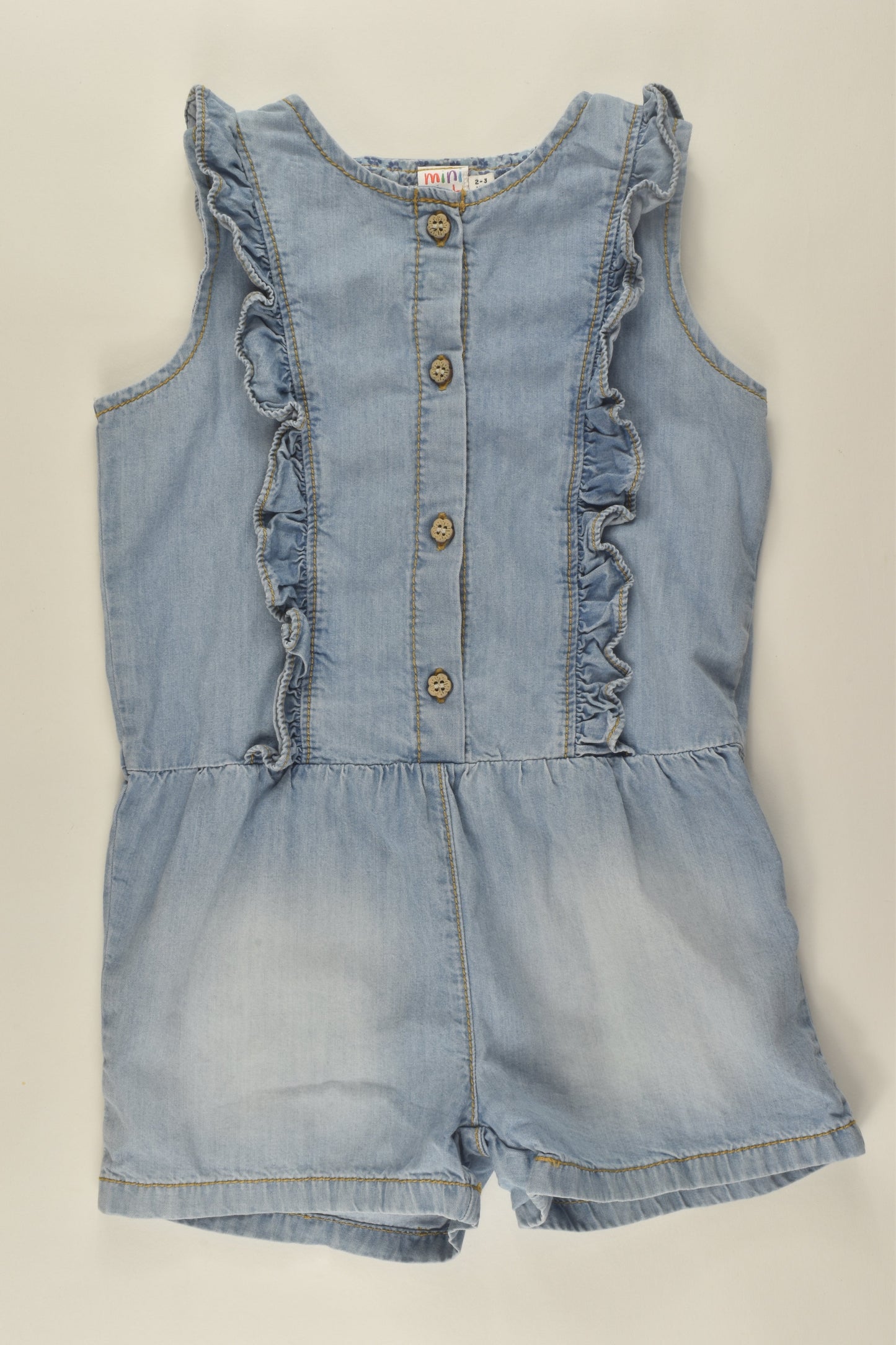 Mini Club Size 2-3 Denim Playsuit
