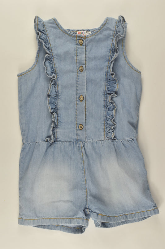 Mini Club Size 2-3 Denim Playsuit