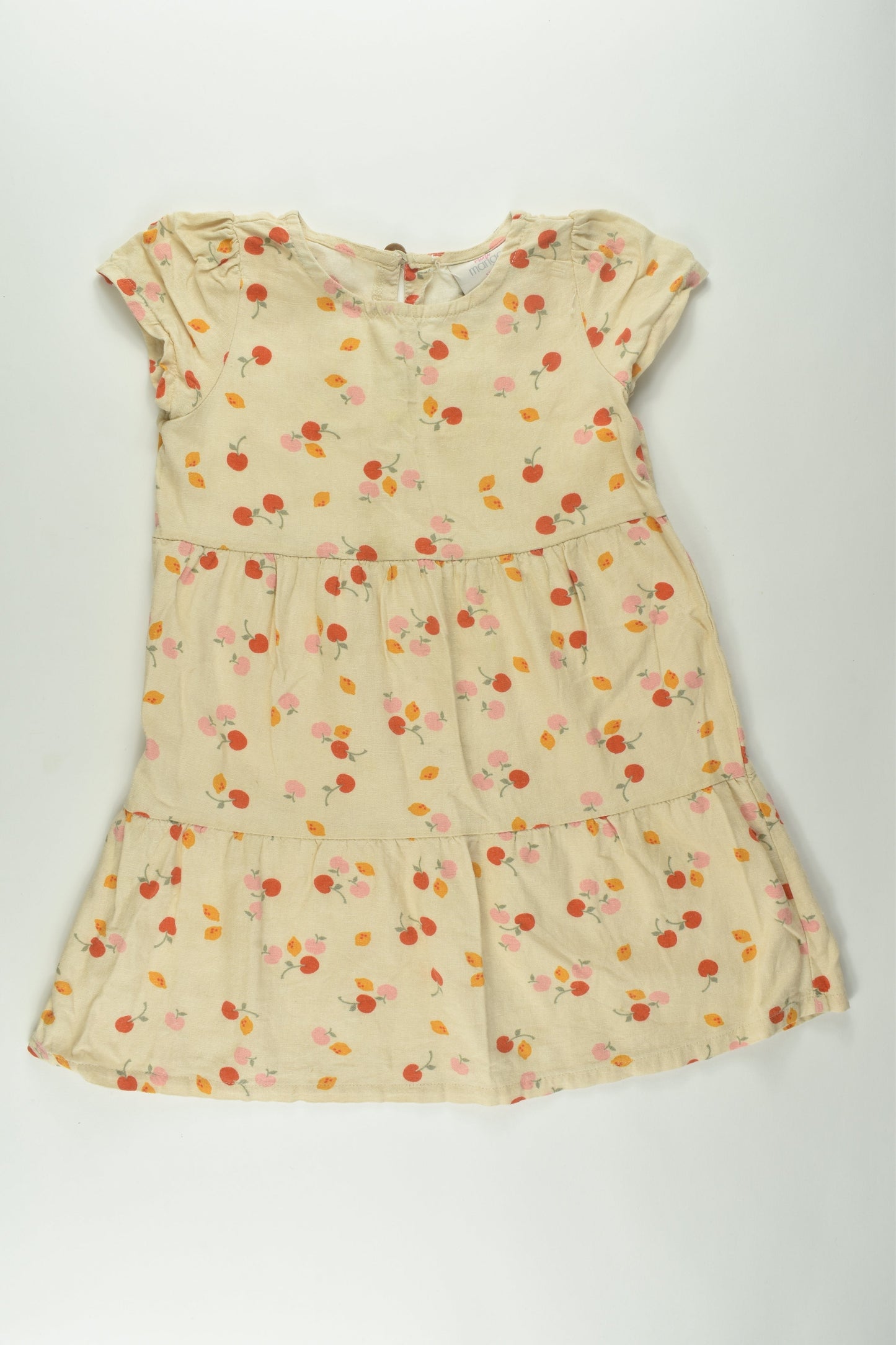 Mini Mango Size 3 Linen Blend Dress