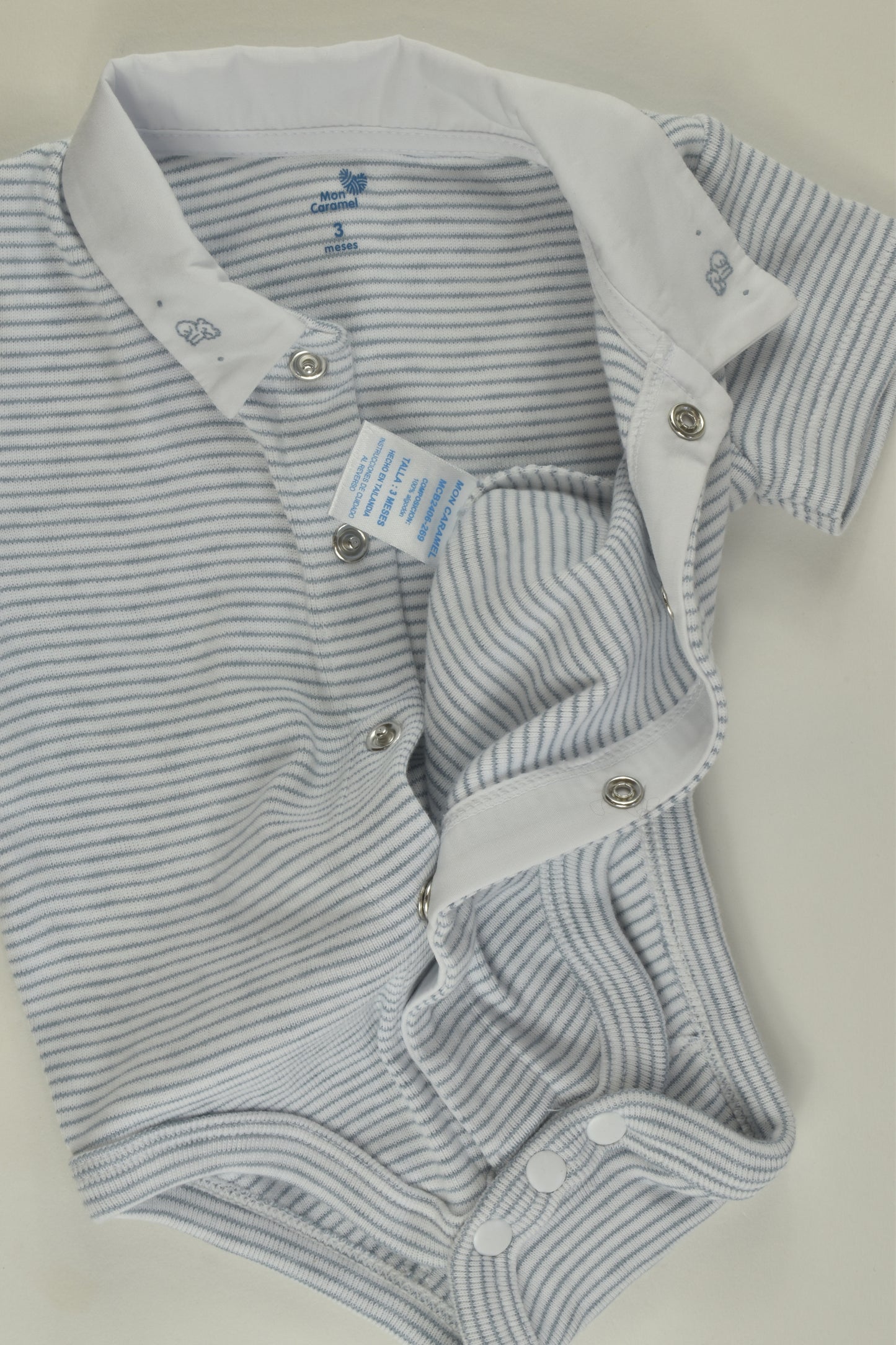 Mon Caramel Size 000 Bodysuit with Collar