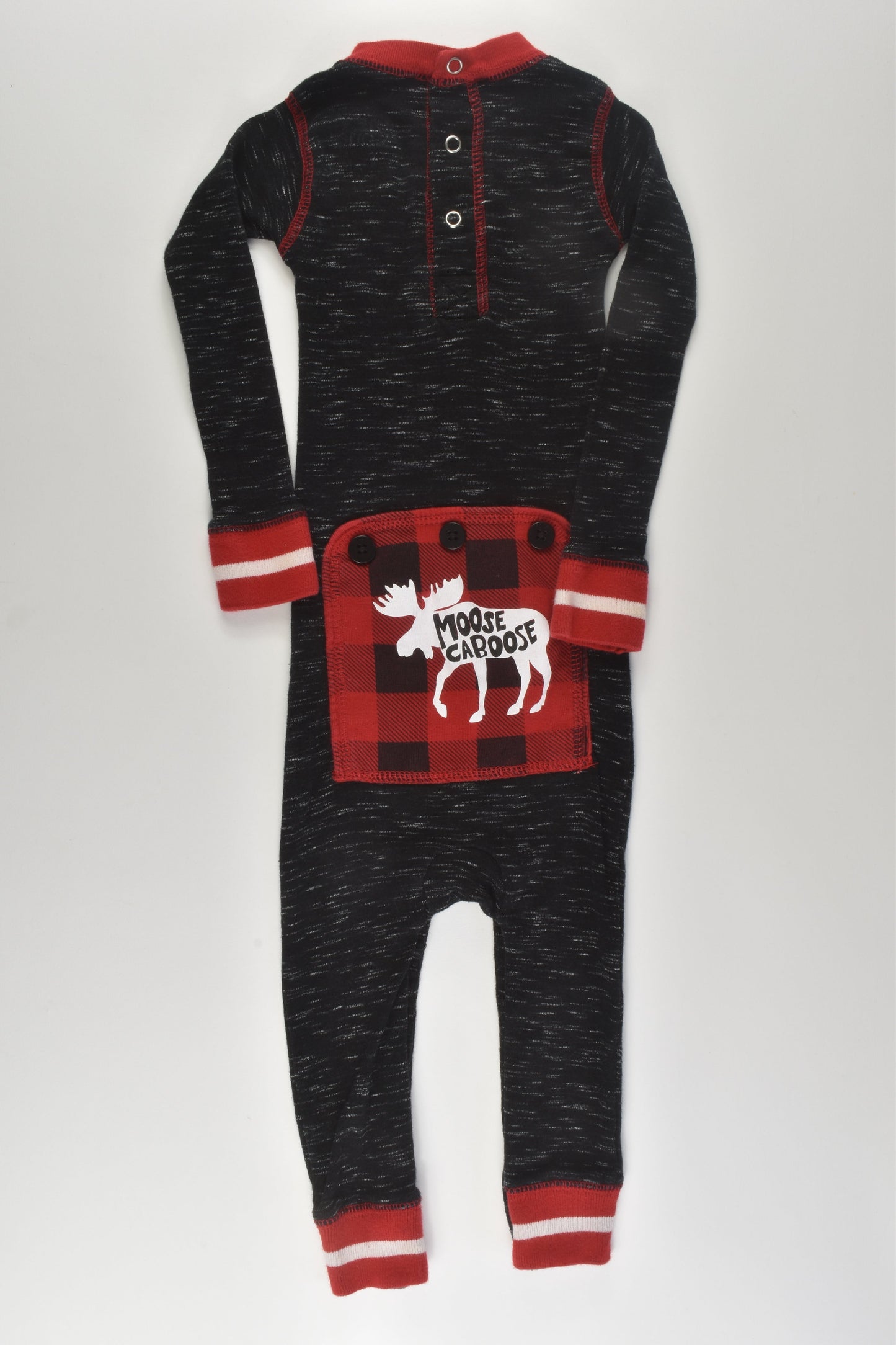 Moose Caboose Size 0 Snug Fit Romper