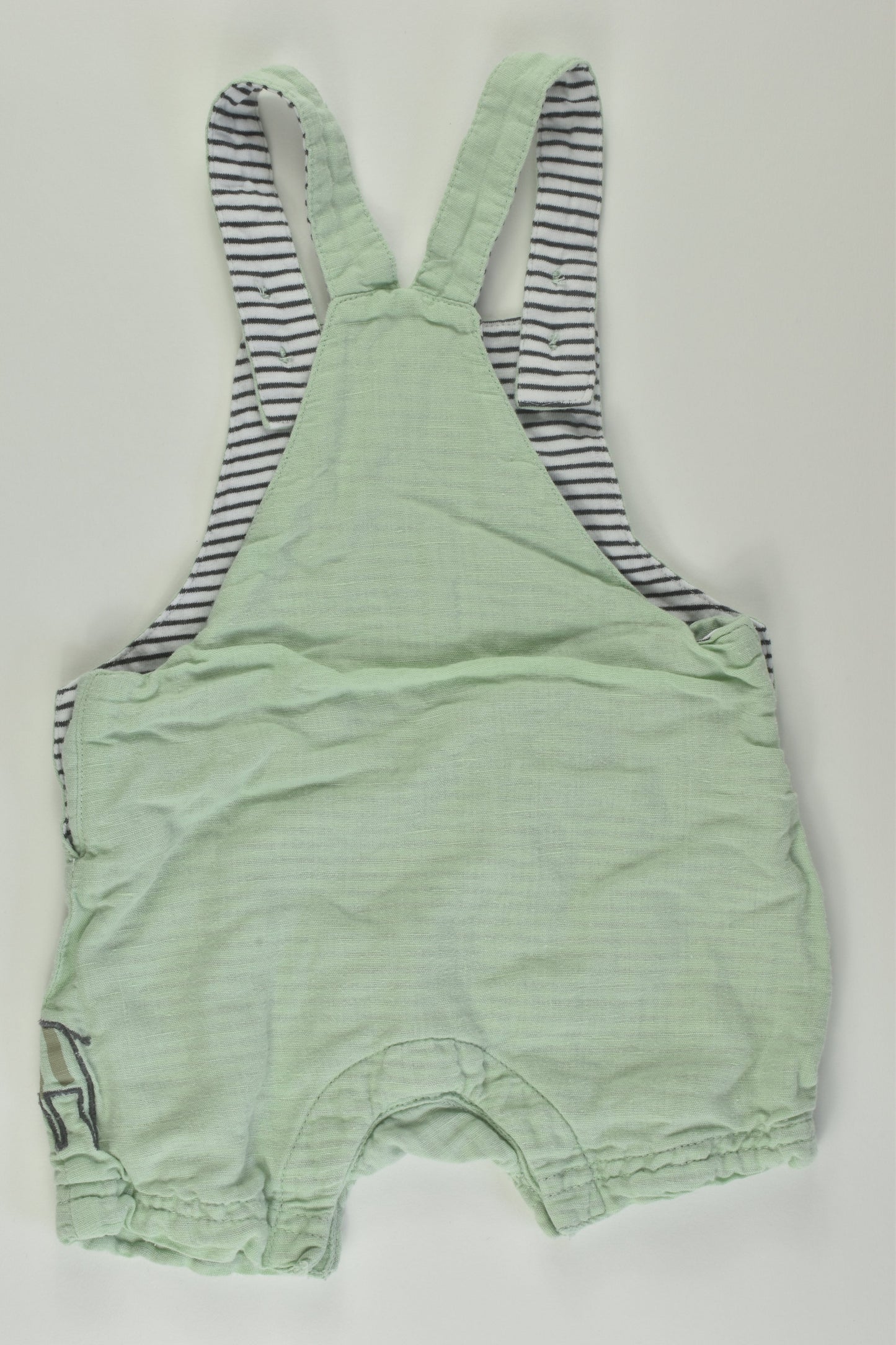 Mothercare Size 000 Linen Blend Short Overalls