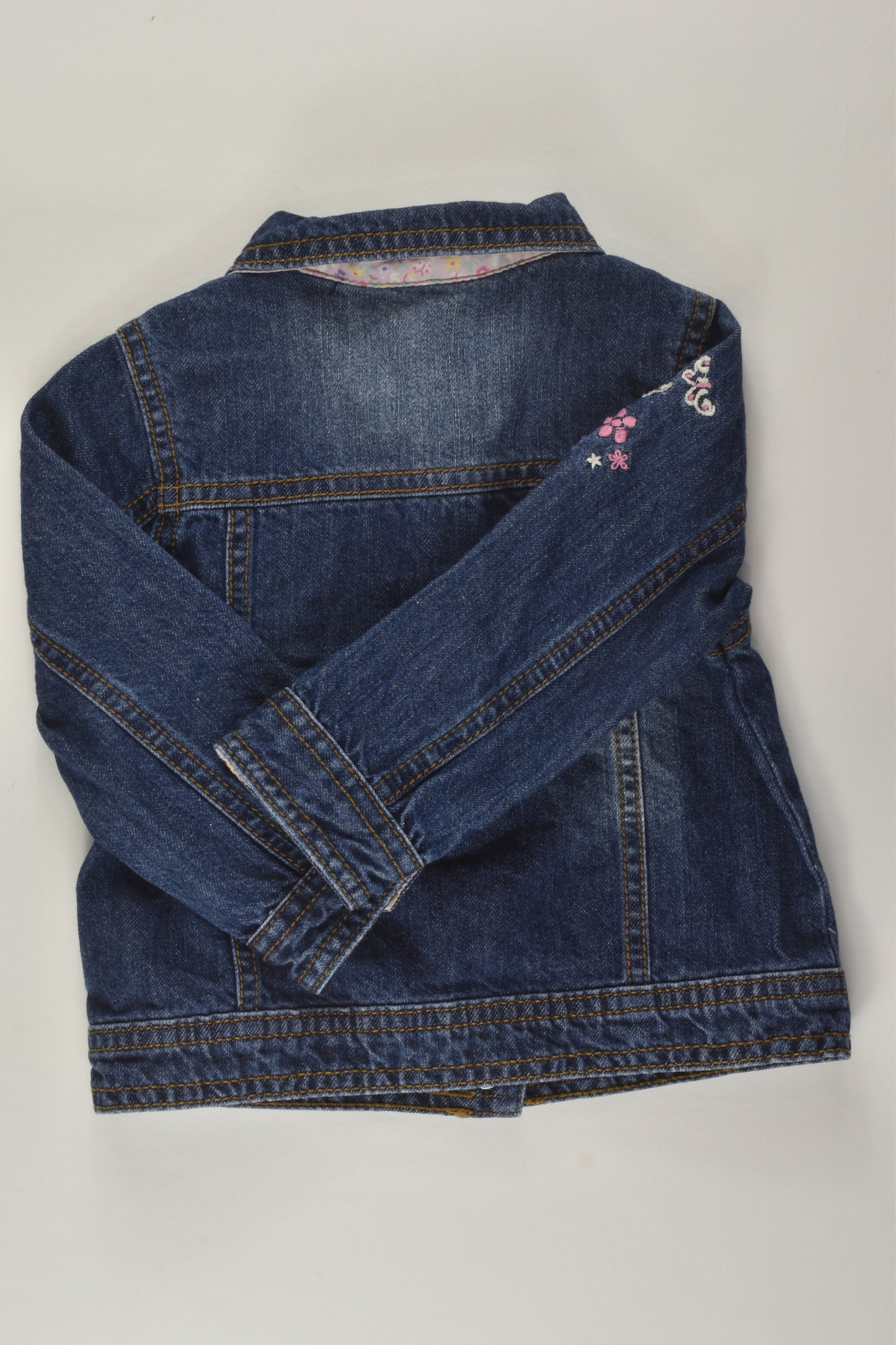 Mothercare Size 1 Embroidery Denim Jacket