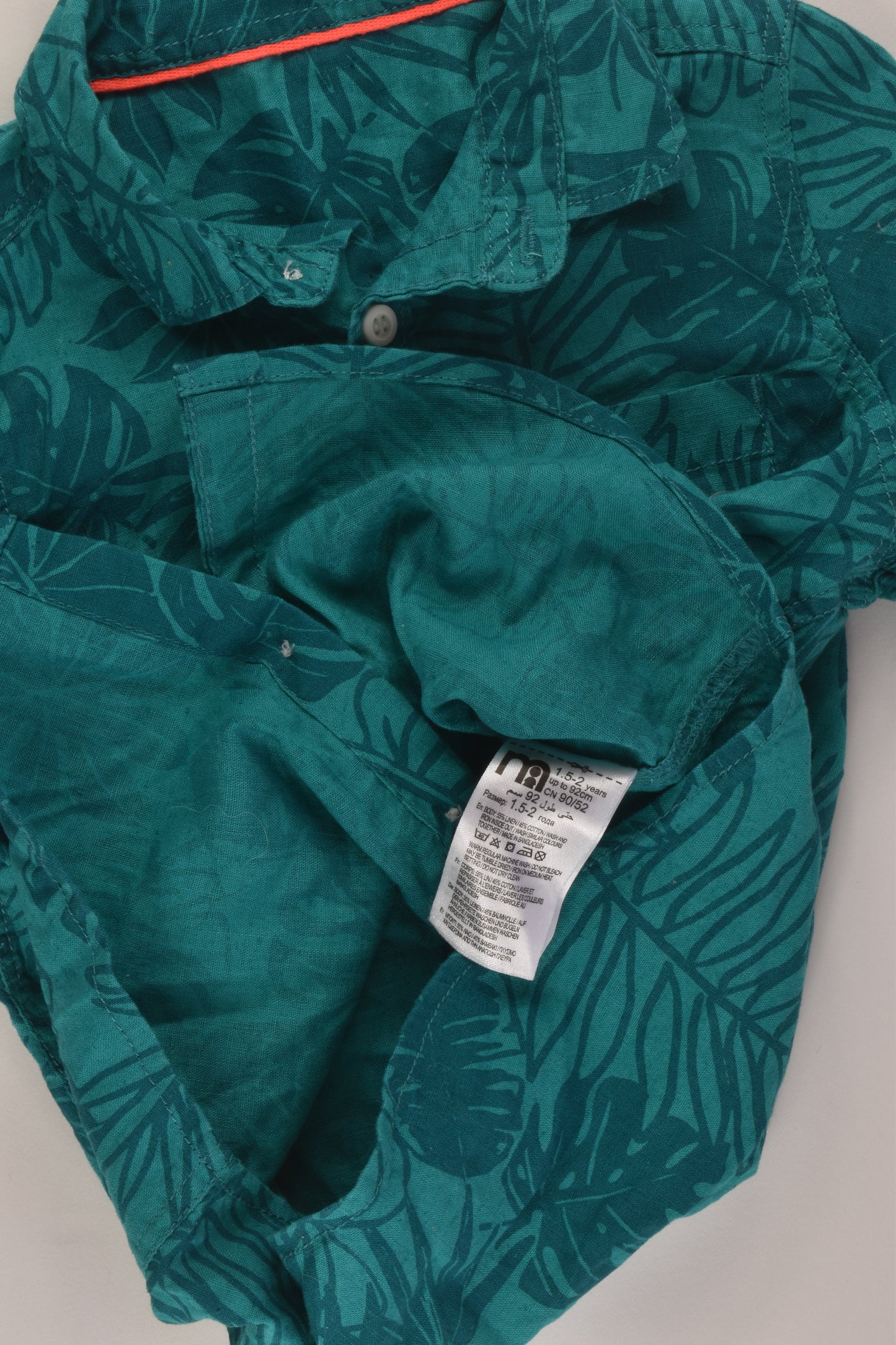 Mothercare Size 2 Linen Blend Shirt