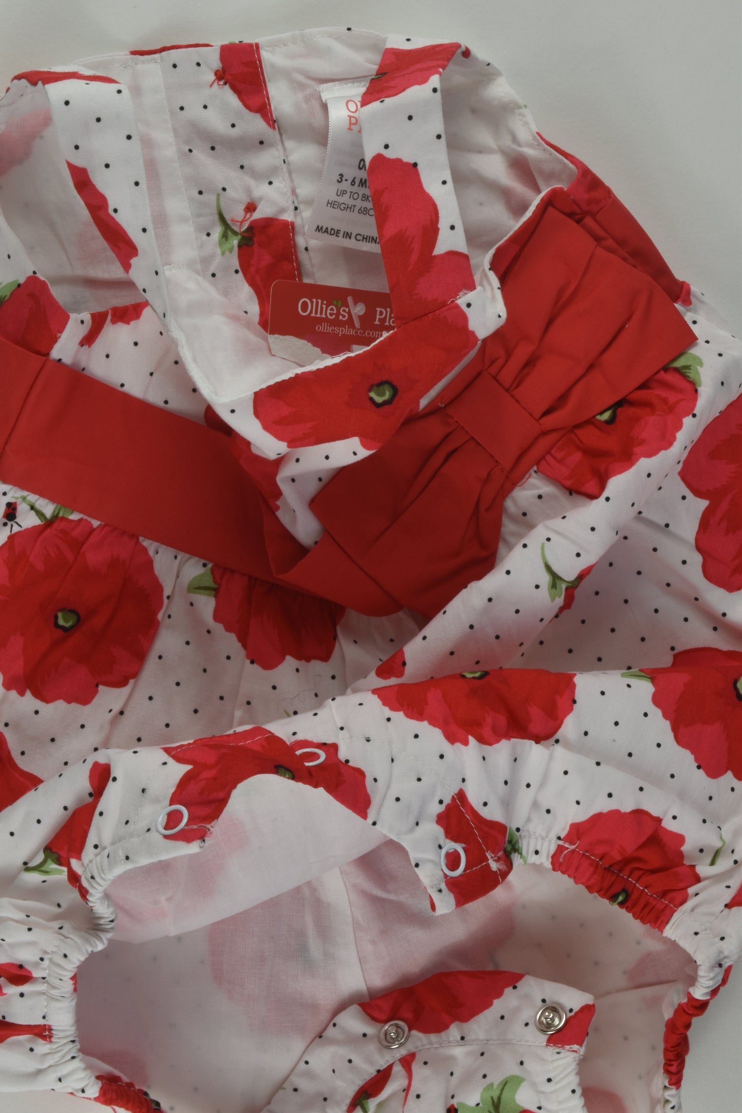 NEW Ollie's Place Size 00 Poppy Romper