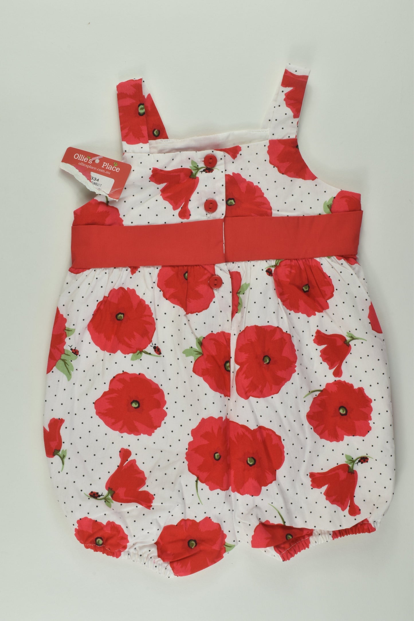 NEW Ollie's Place Size 00 Poppy Romper