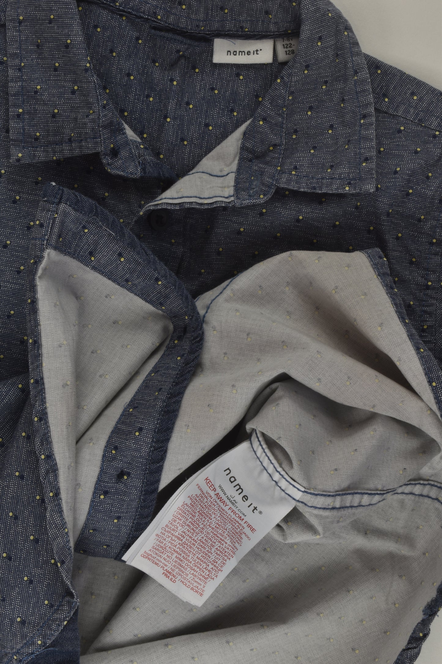 Name It Size 7-8 Button-up Shirt