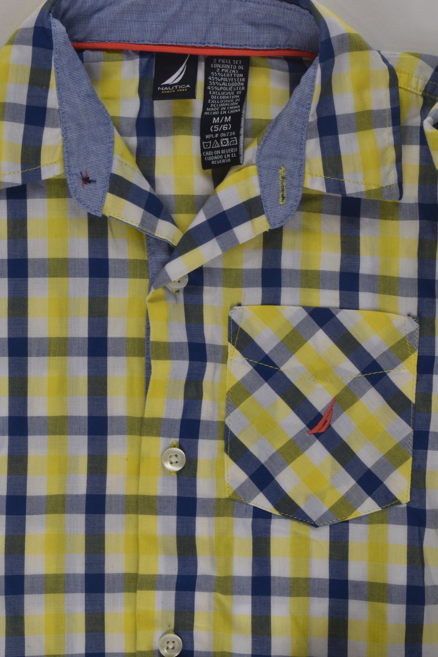 Nautica Size 5/6 Checked Shirt