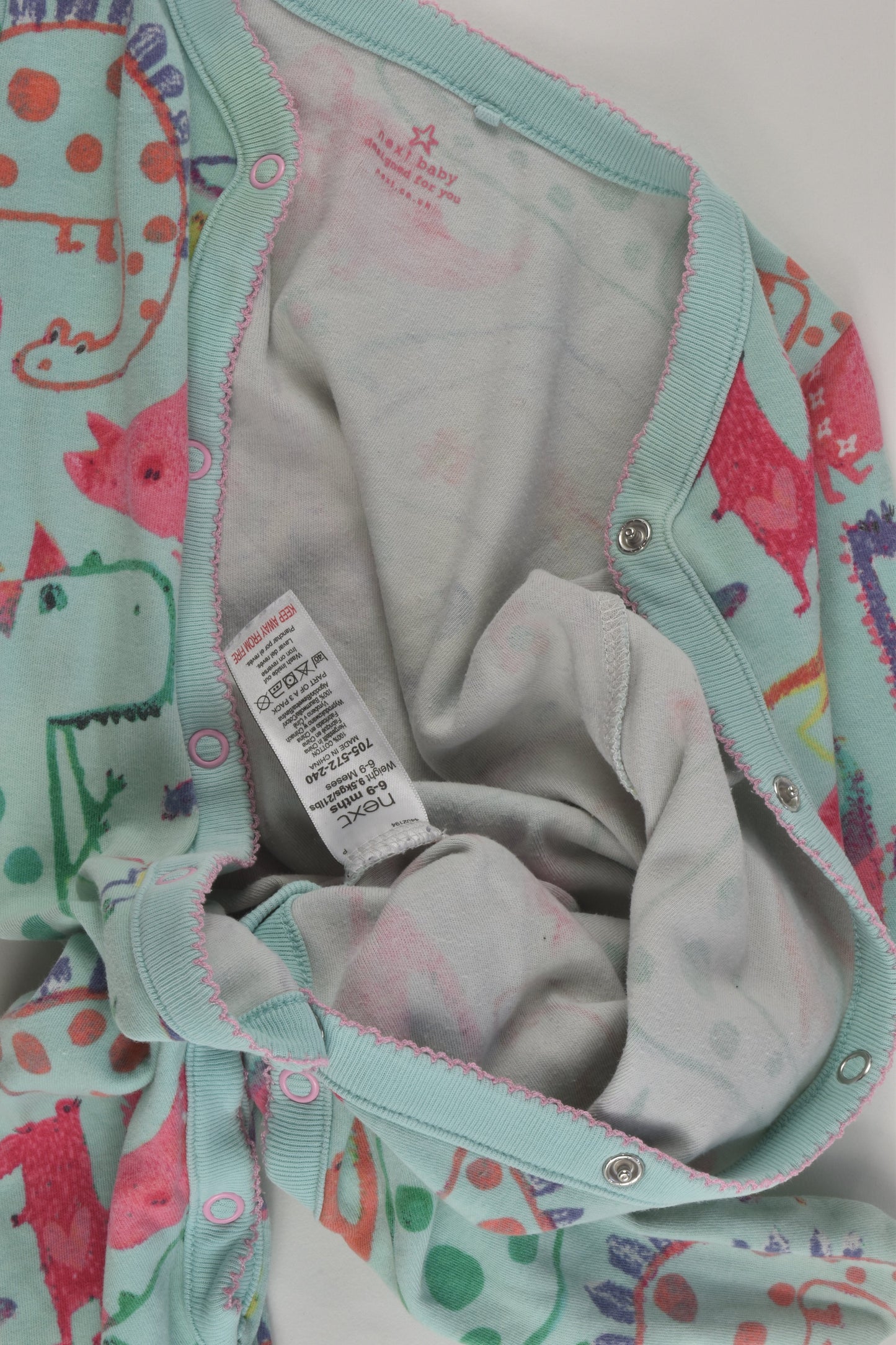 Next Size 0 Colourful Dinosaurs Romper