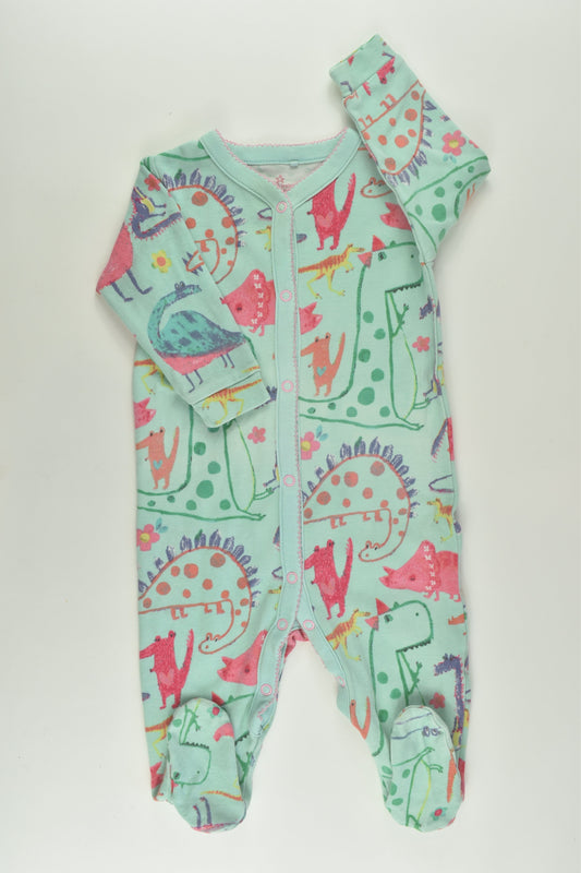 Next Size 0 Colourful Dinosaurs Romper