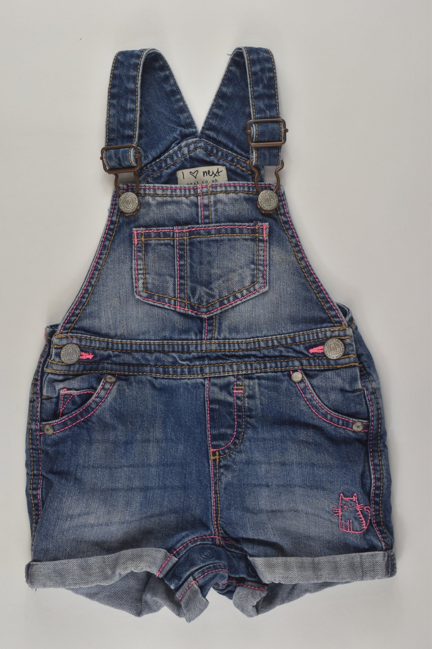 Next Size 0 Denim Short Overalls