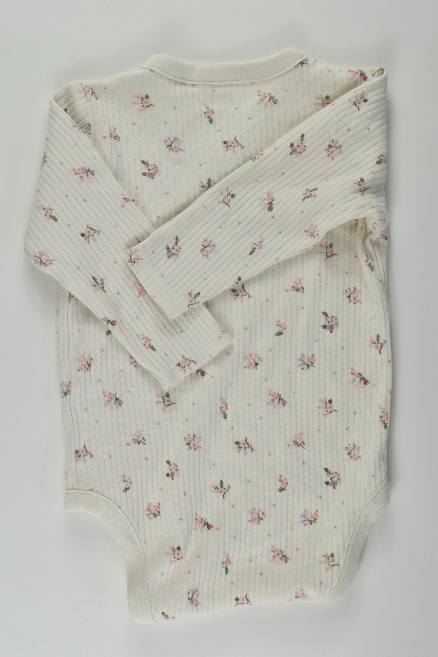 Next Size 0 Floral Wrap Bodysuit