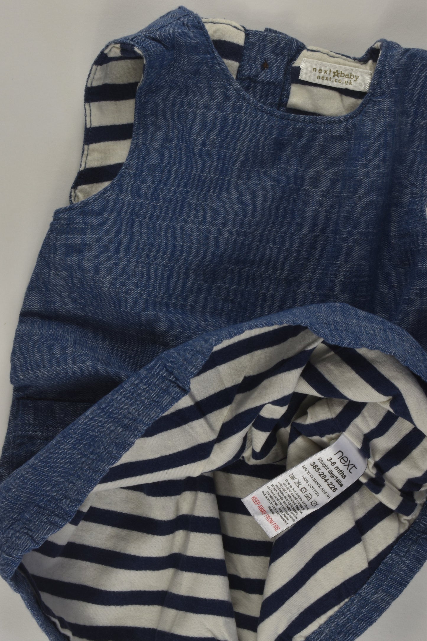 Next Size 00 Lined Denim Dress