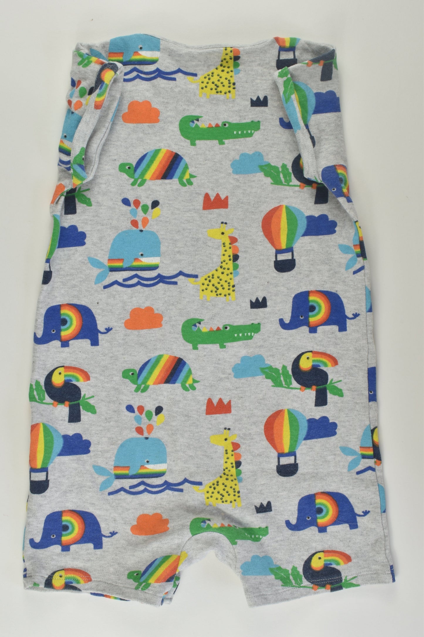 Next Size 2 Rainbow Animals Short Romper