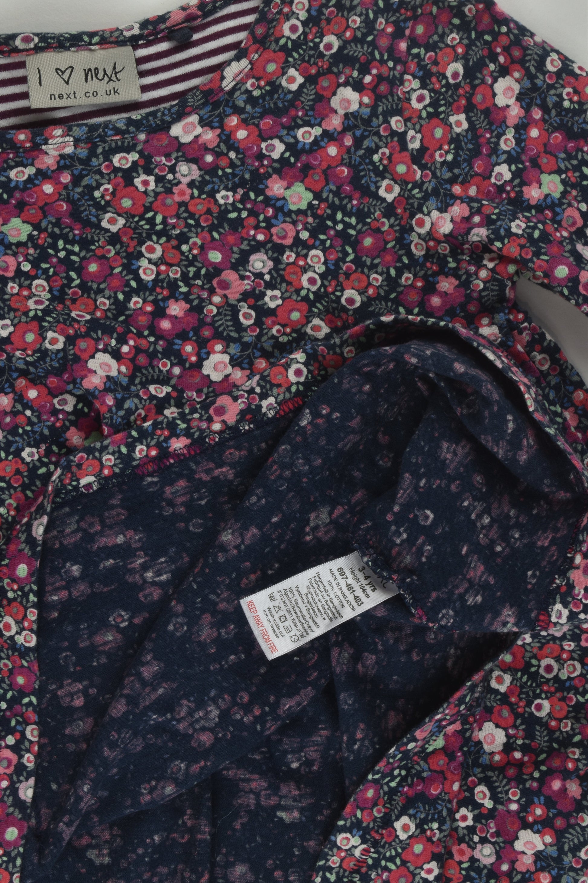 Next Size 3-4 Floral Dress