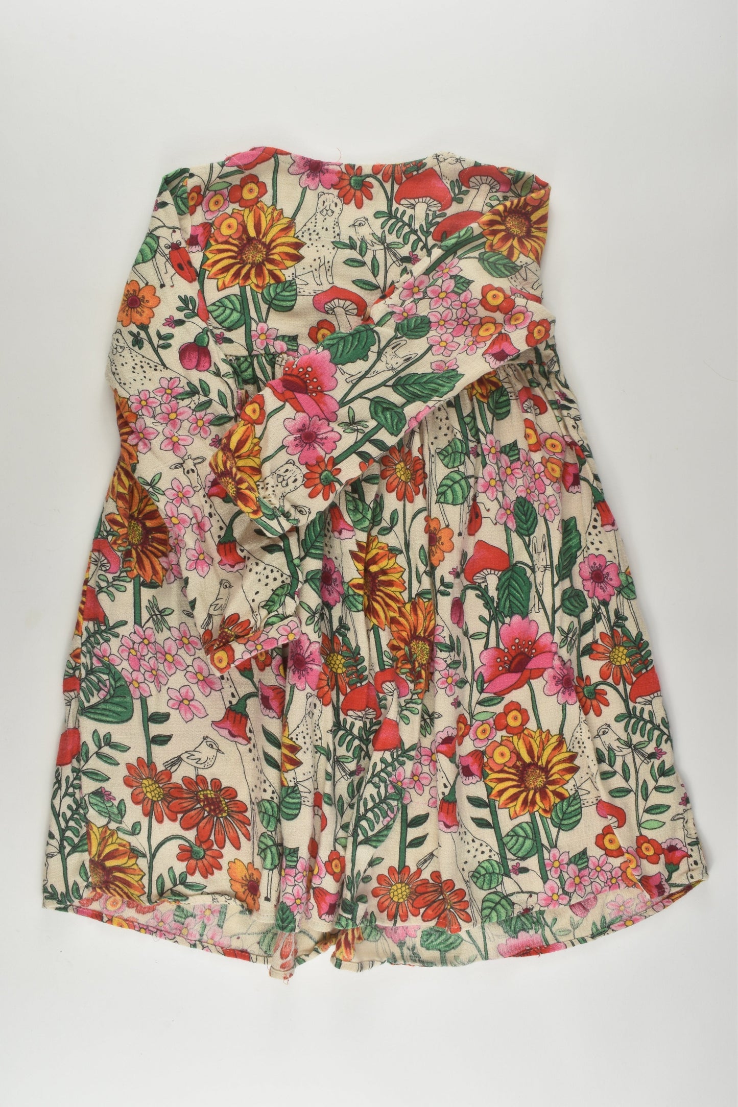 Next Size 4-5 Flowers, Mushrooms and Animals Dress