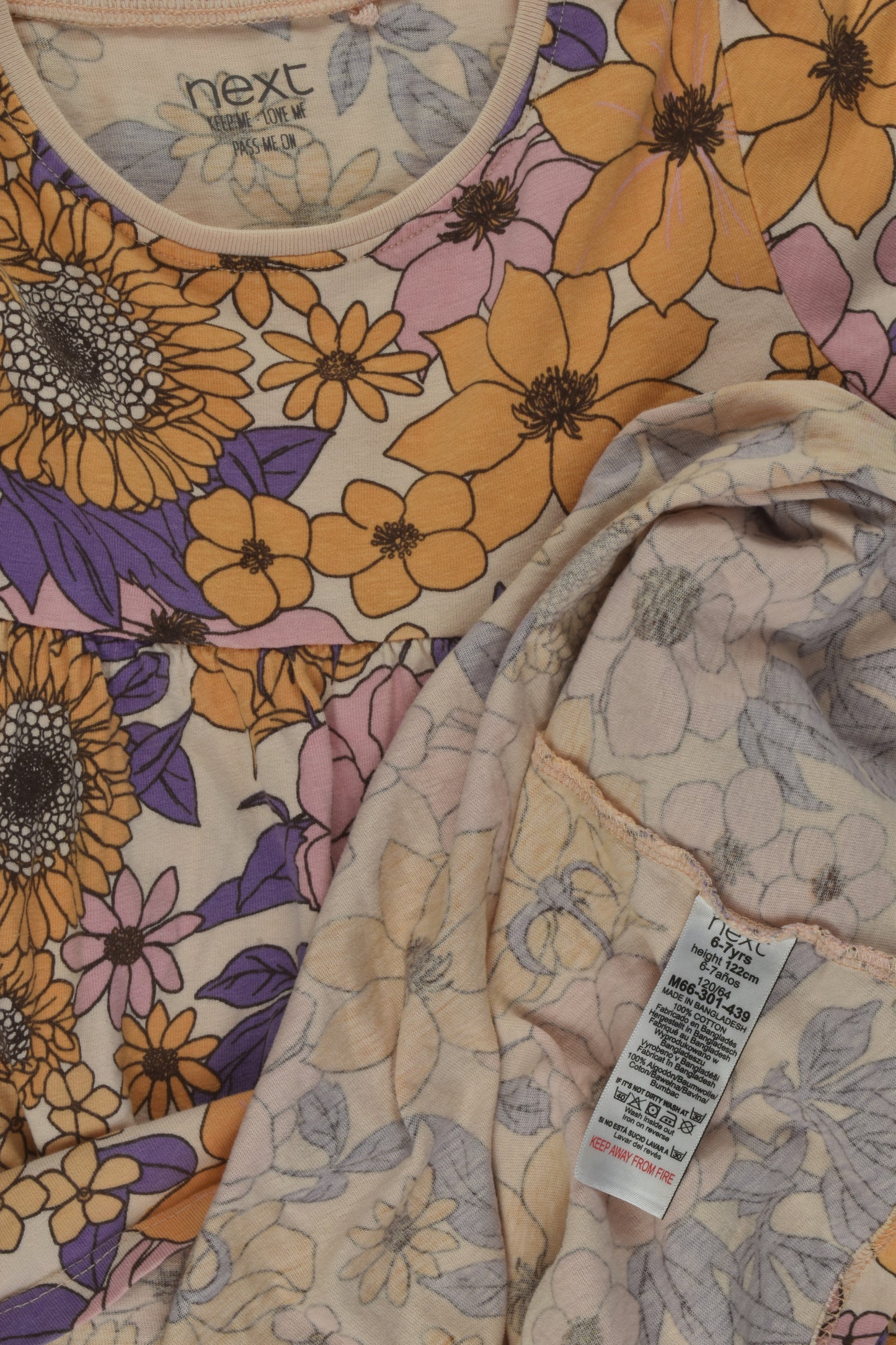 Next Size 6-7 Floral Dress