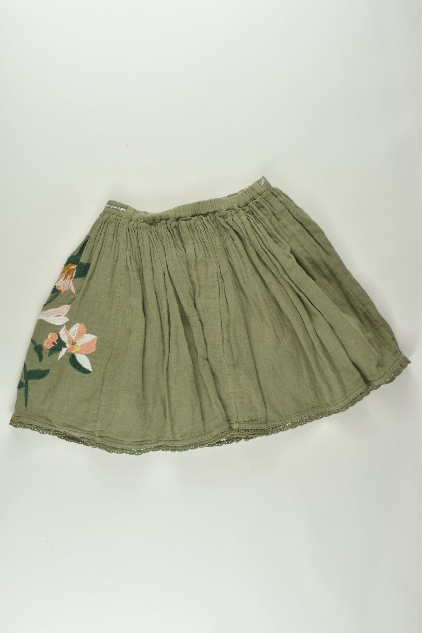 Next Size 6 Embroidery Lined Skirt