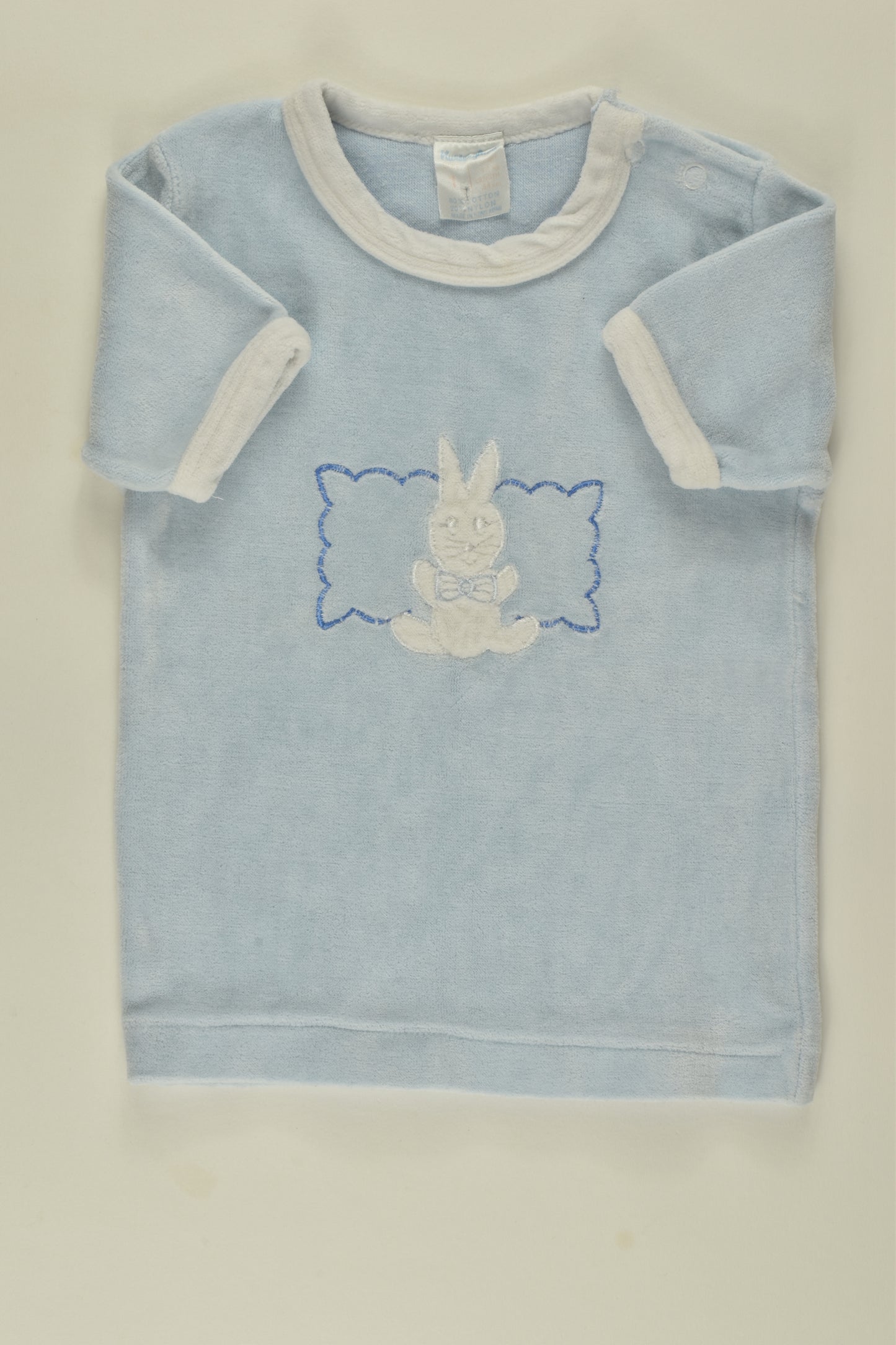 Nurseryland Size 1 Vintage Bunny Velour T-shirt