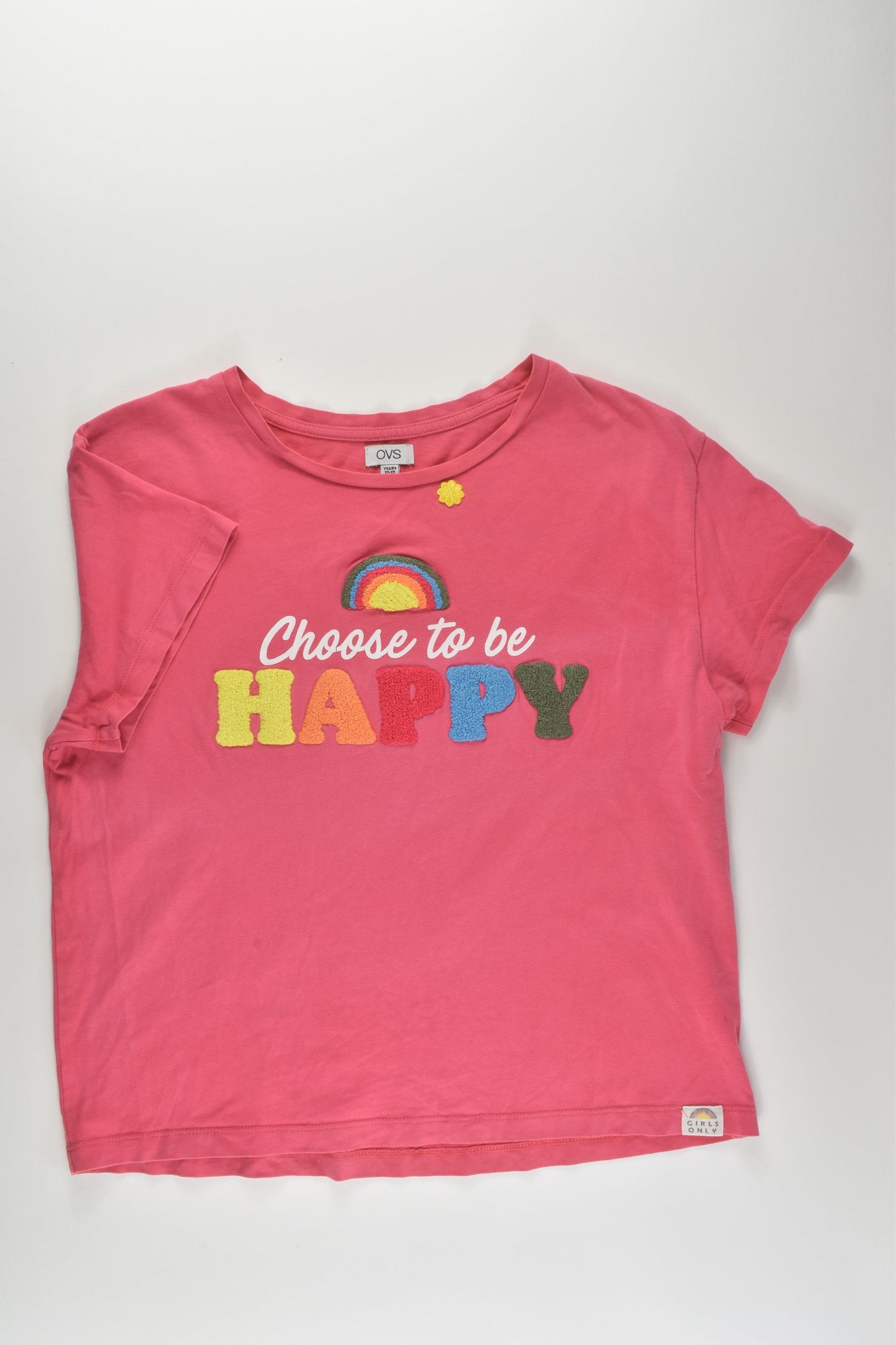 OVS Size 12-13 Çhoose To Be Happy' T-shirt
