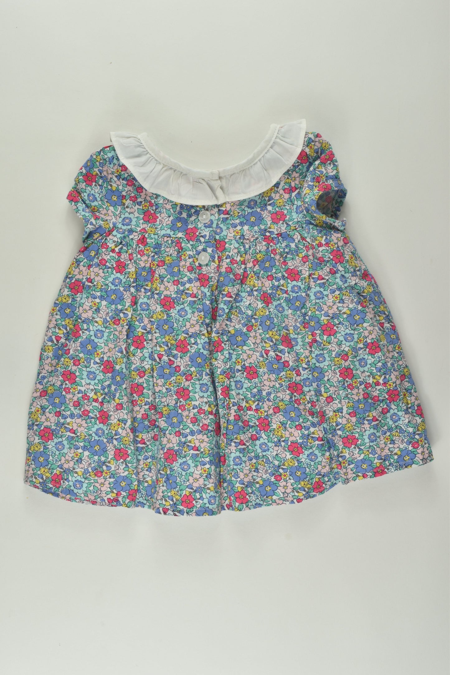 Ollie's Place Size 00 Liberty Print Smocked Dress