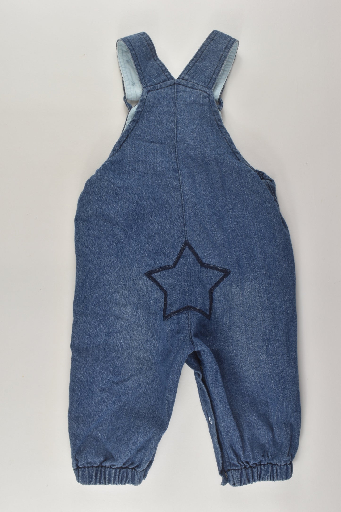 Ollie's Place Size 00 Lined Monkey Denim Overalls