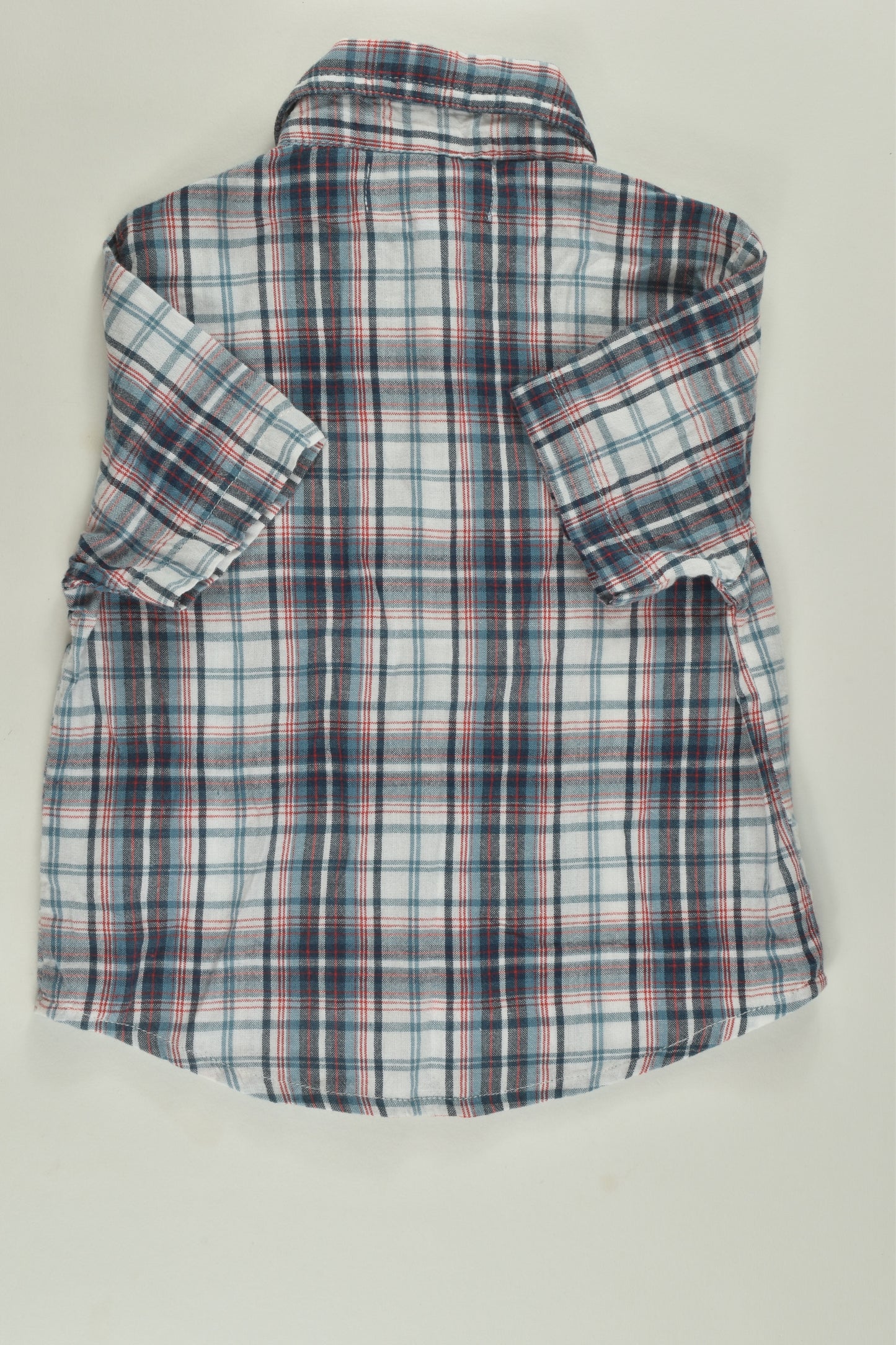 Oobi Size 1 Checked Button-up Shirt