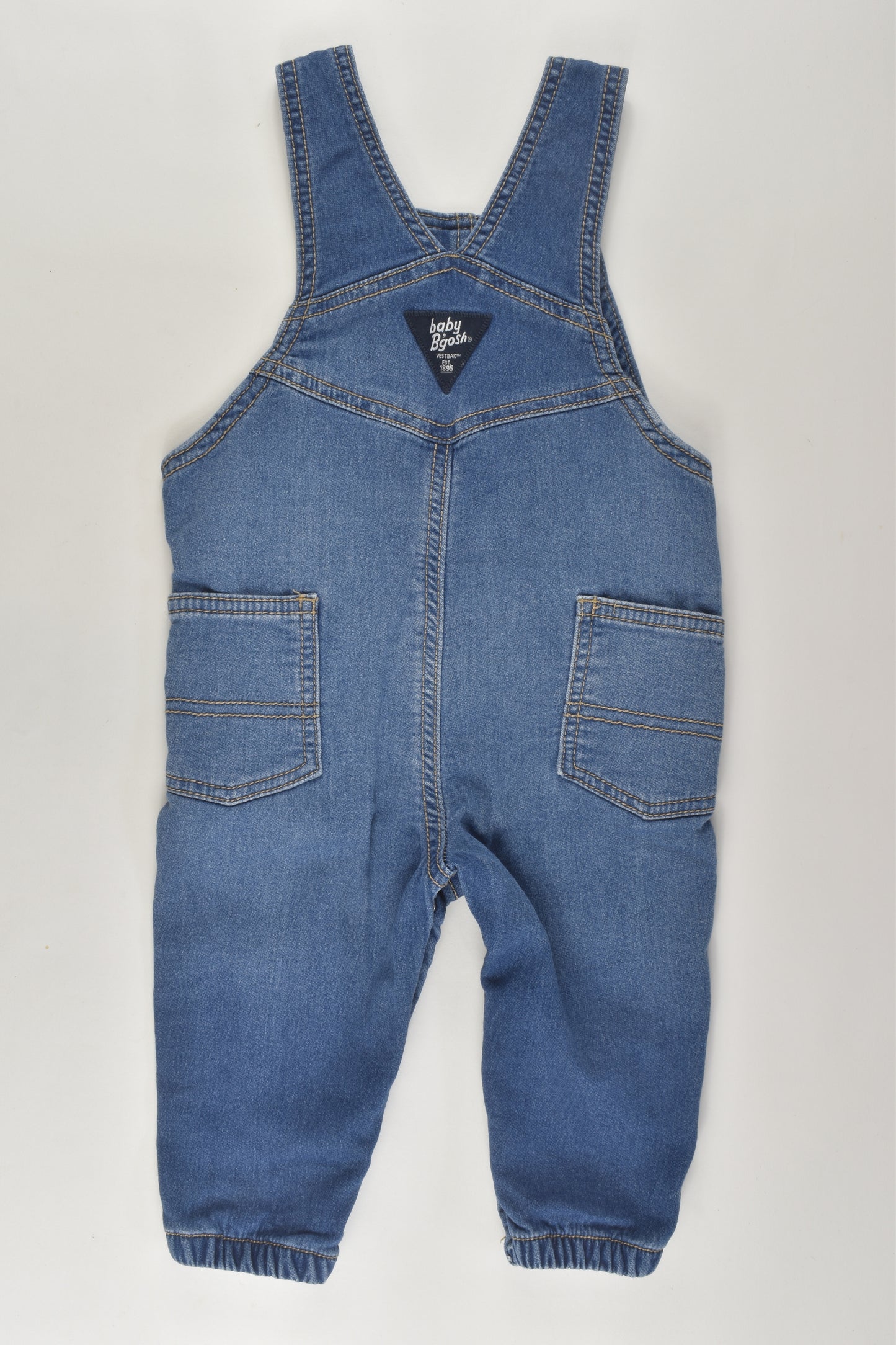 OshKosh Size 0 Stretchy Denim-like Overalls