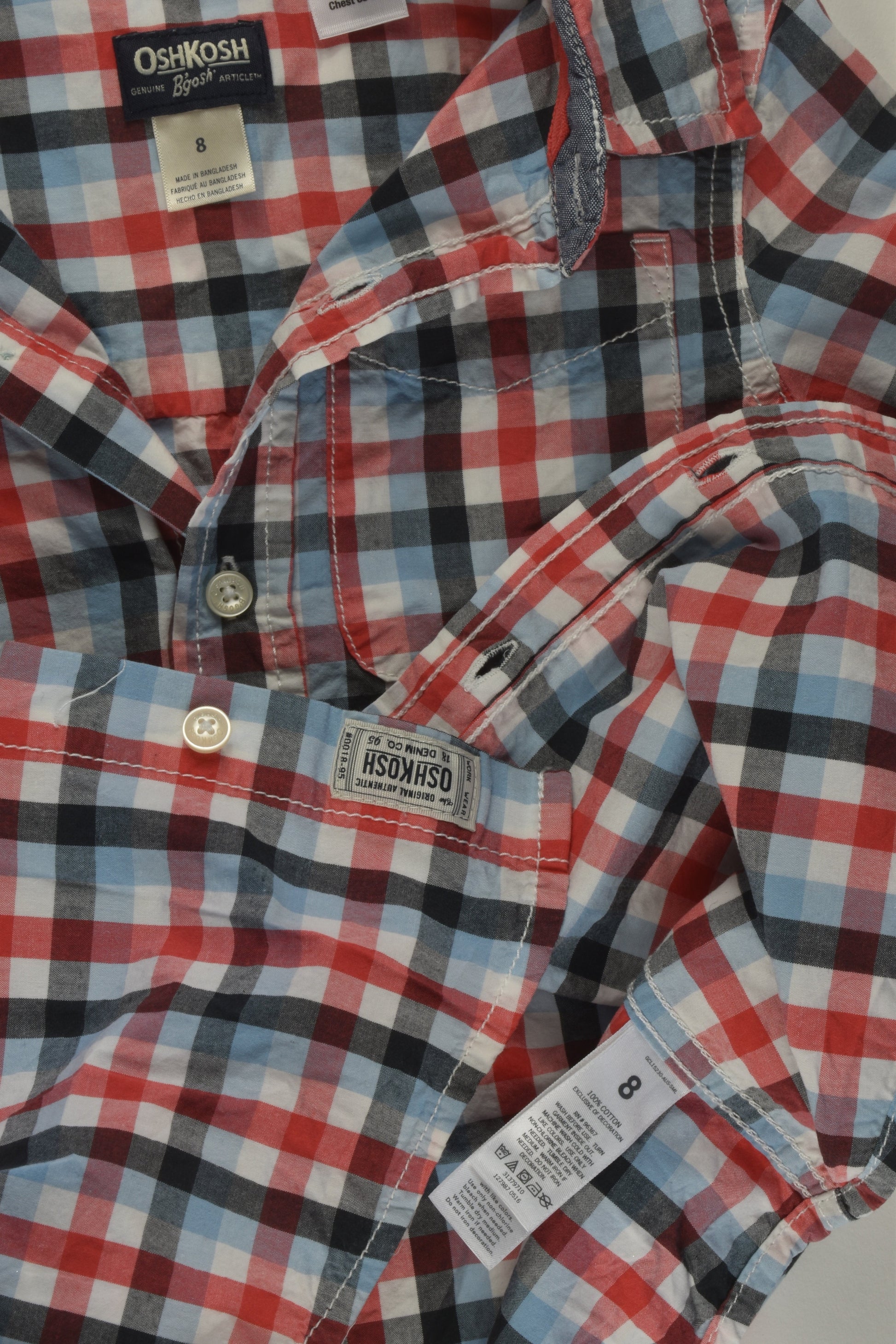 OshKosh Size 8 Checked Shirt