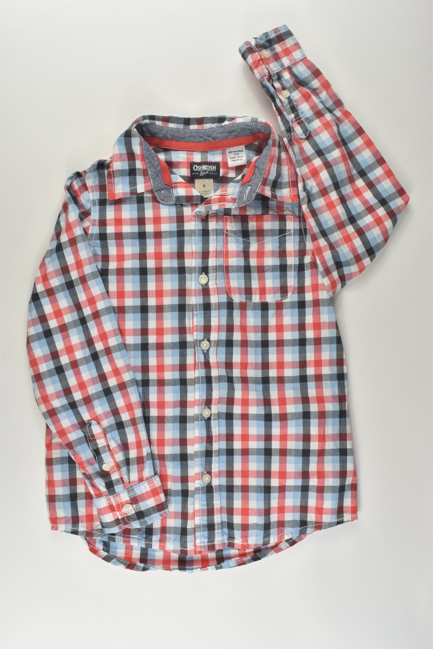 OshKosh Size 8 Checked Shirt
