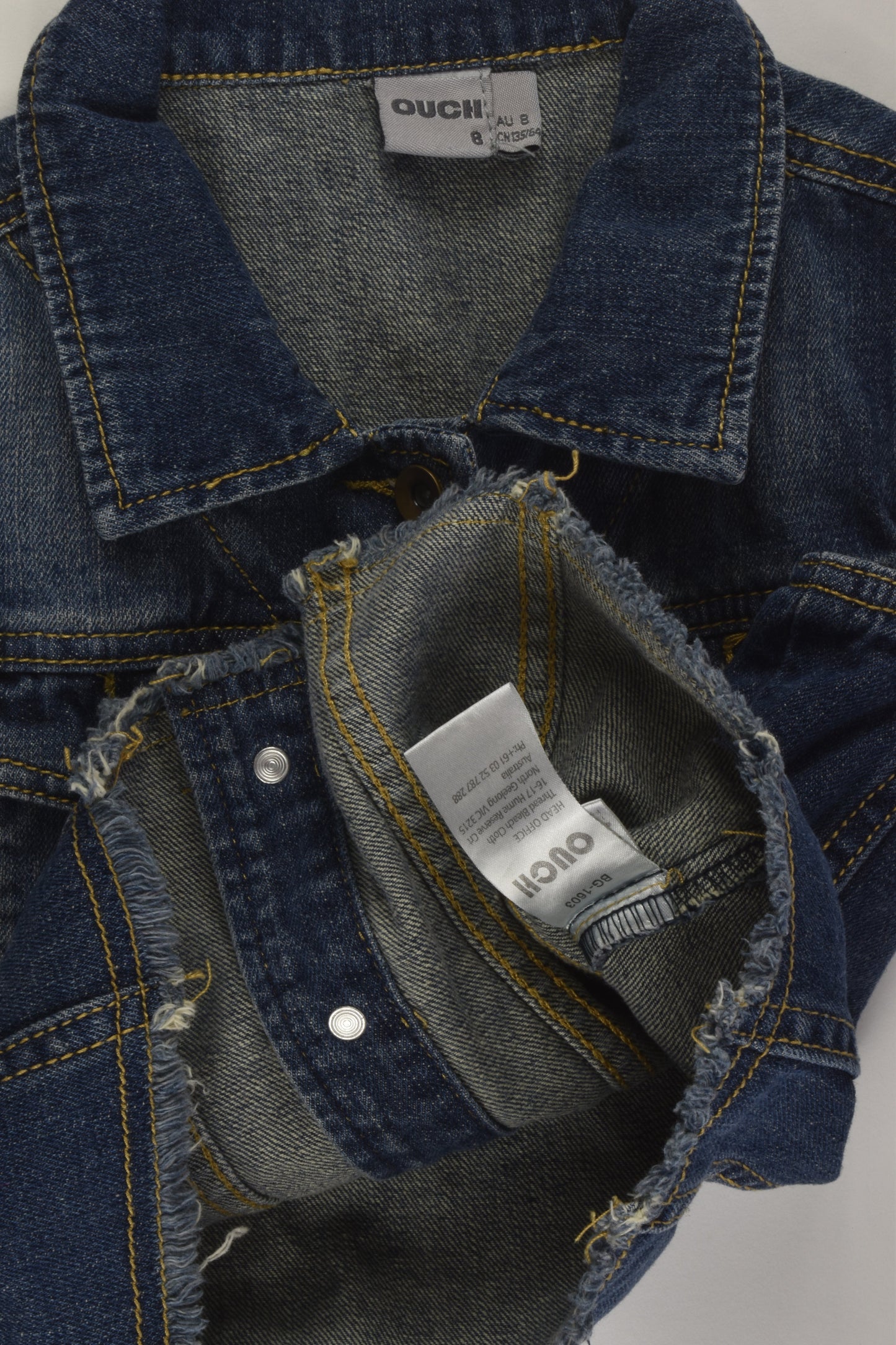 Ouch Size 8 Denim Vest