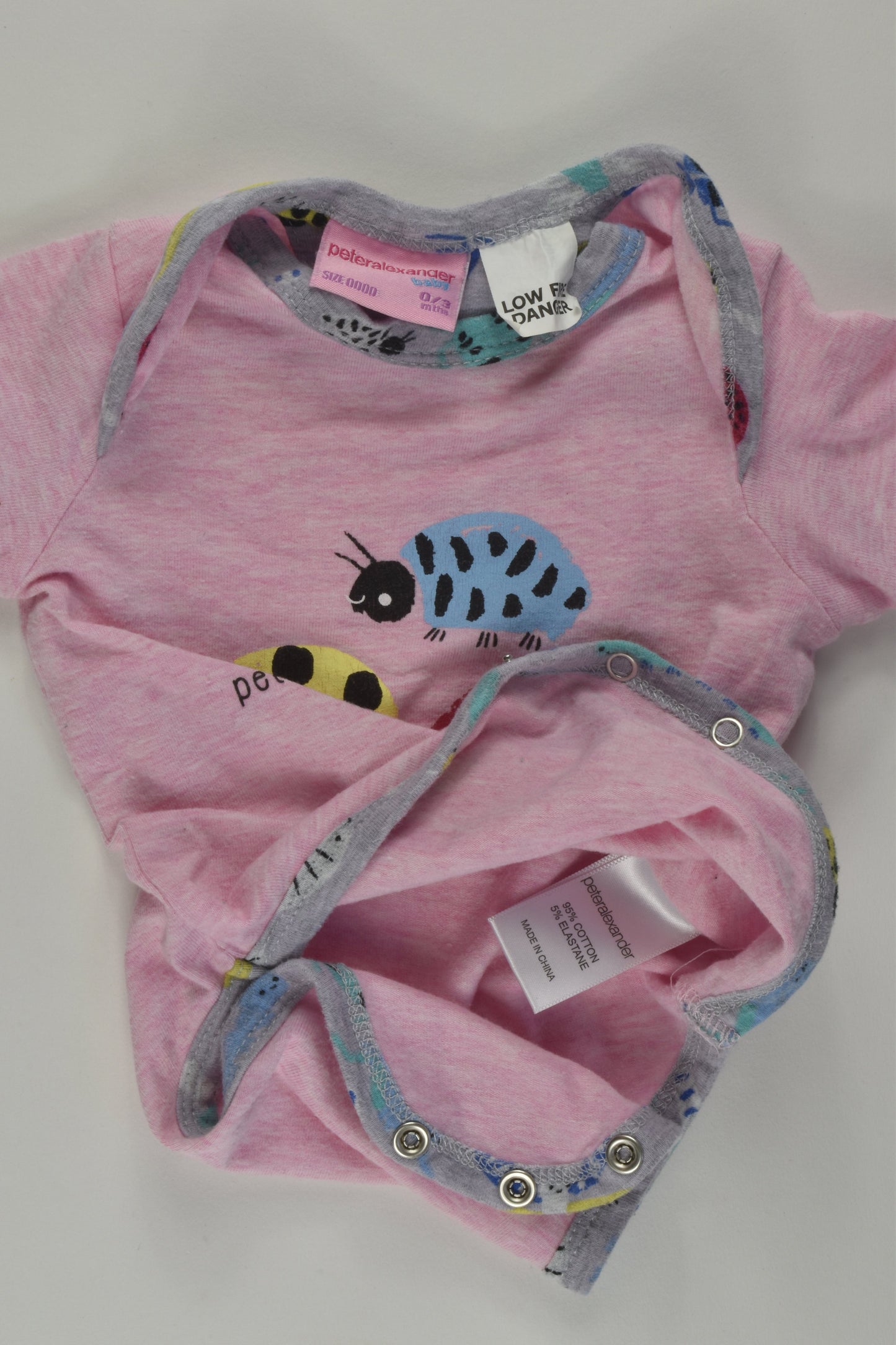 Peter Alexander Size 0000 Ladybug Bodysuit