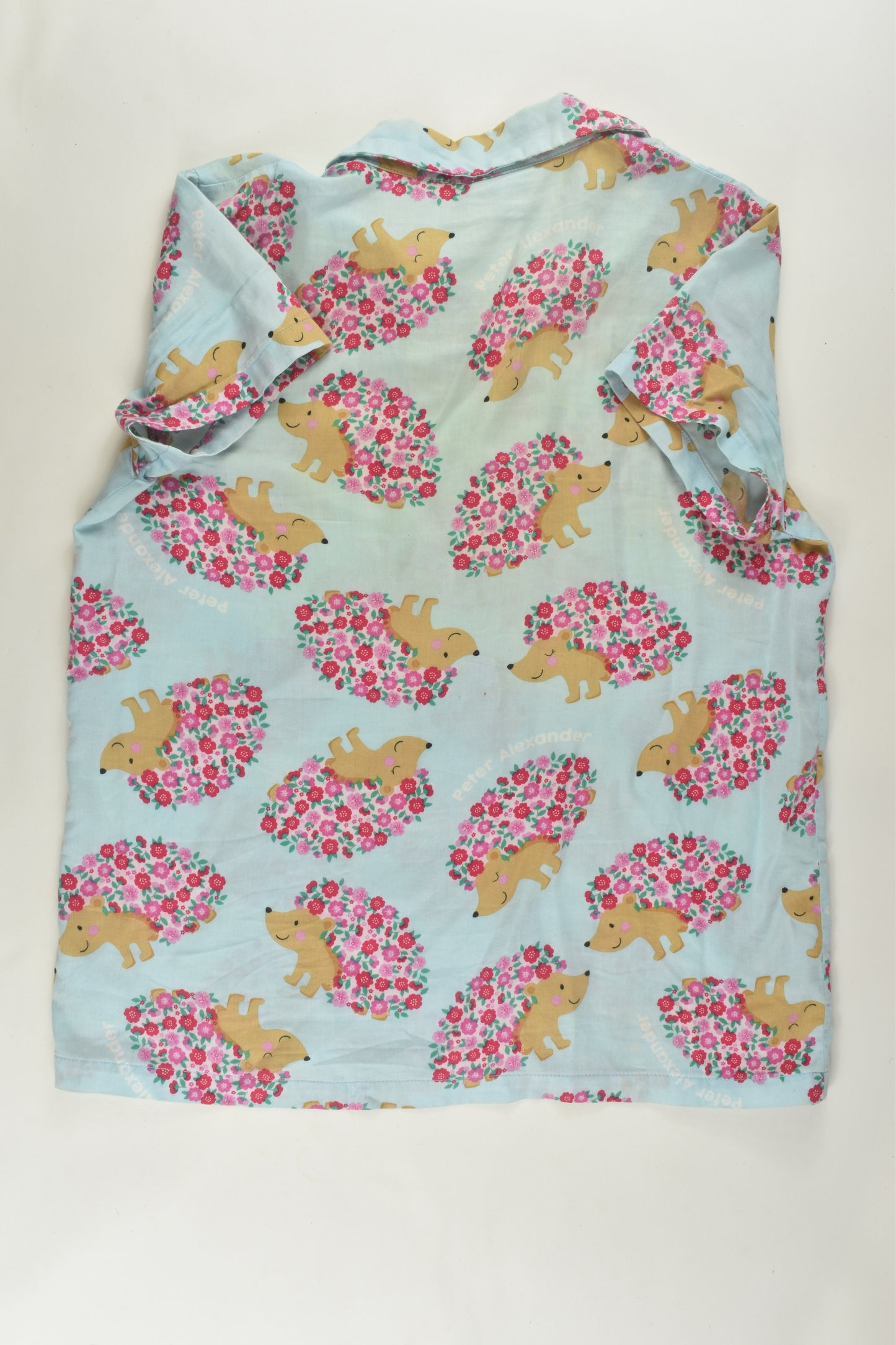 Peter Alexander Size 12 Hedgehog Button-up Shirt