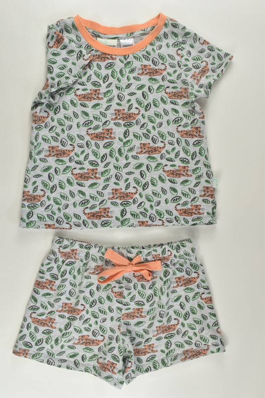 Peter Alexander Size 2 Tiger Cub Short Pyjamas