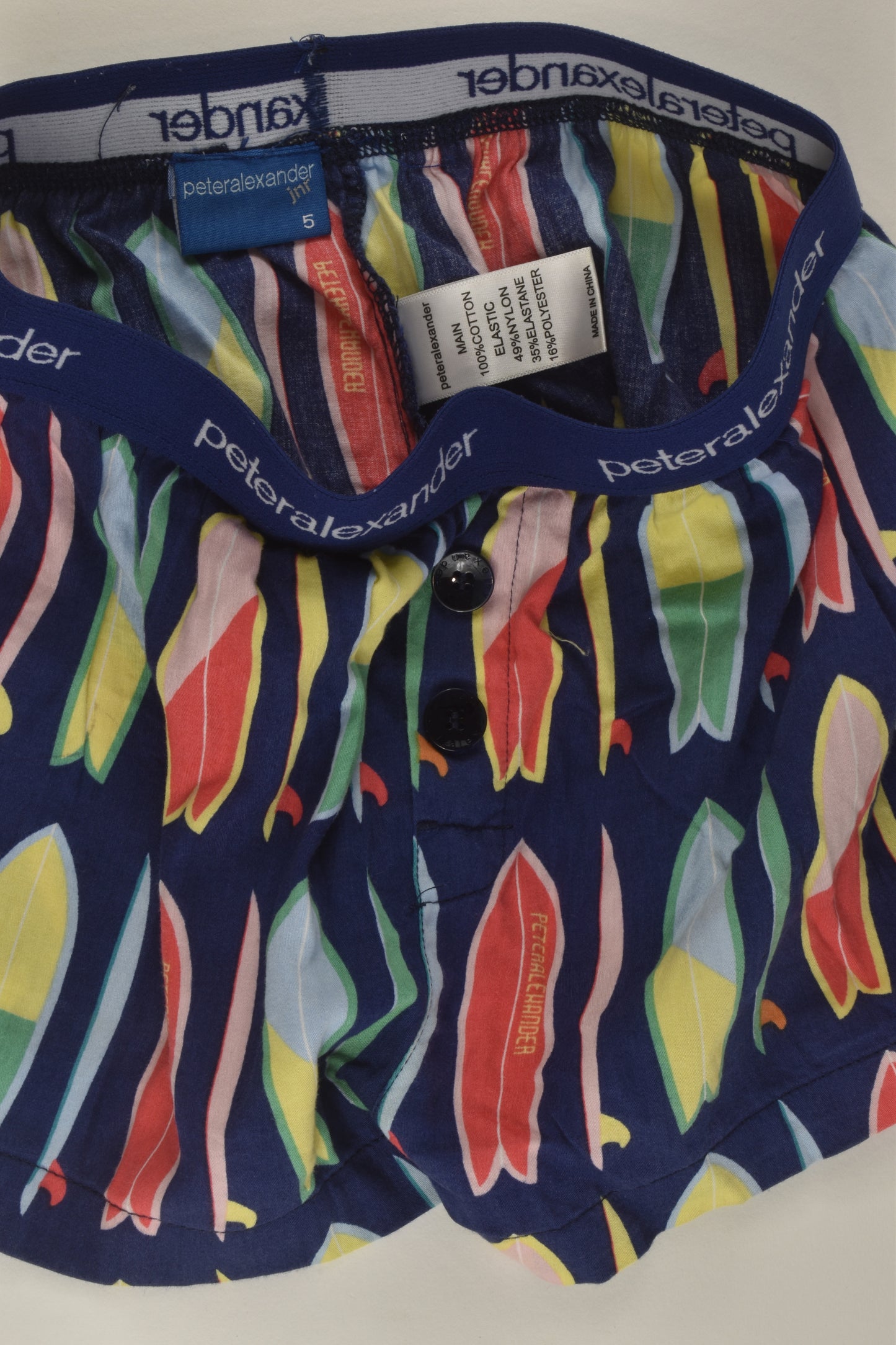 Peter Alexander Size 5 Surf Board Shorts
