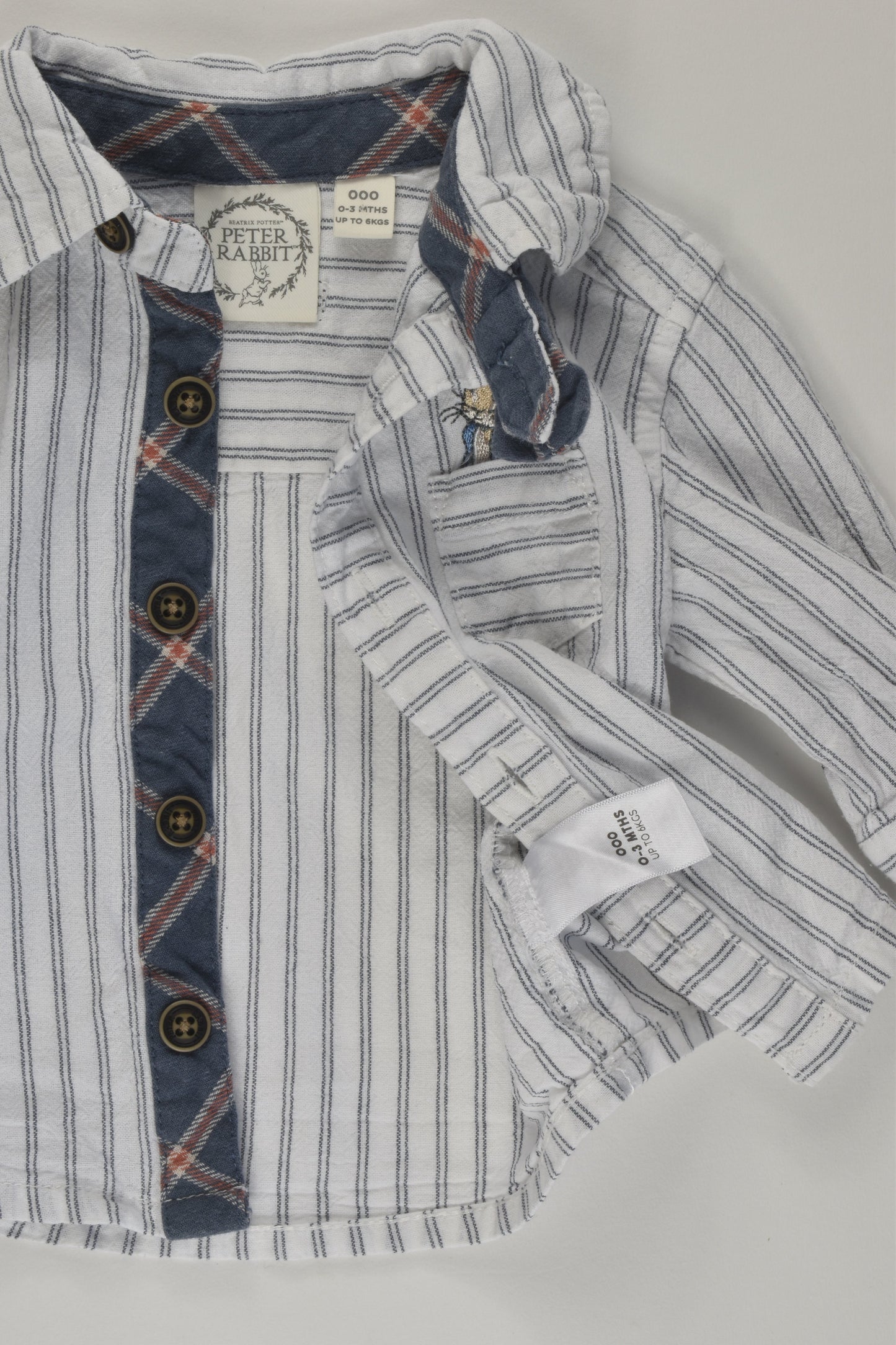 Peter Rabbit Size 000 Shirt with Bow