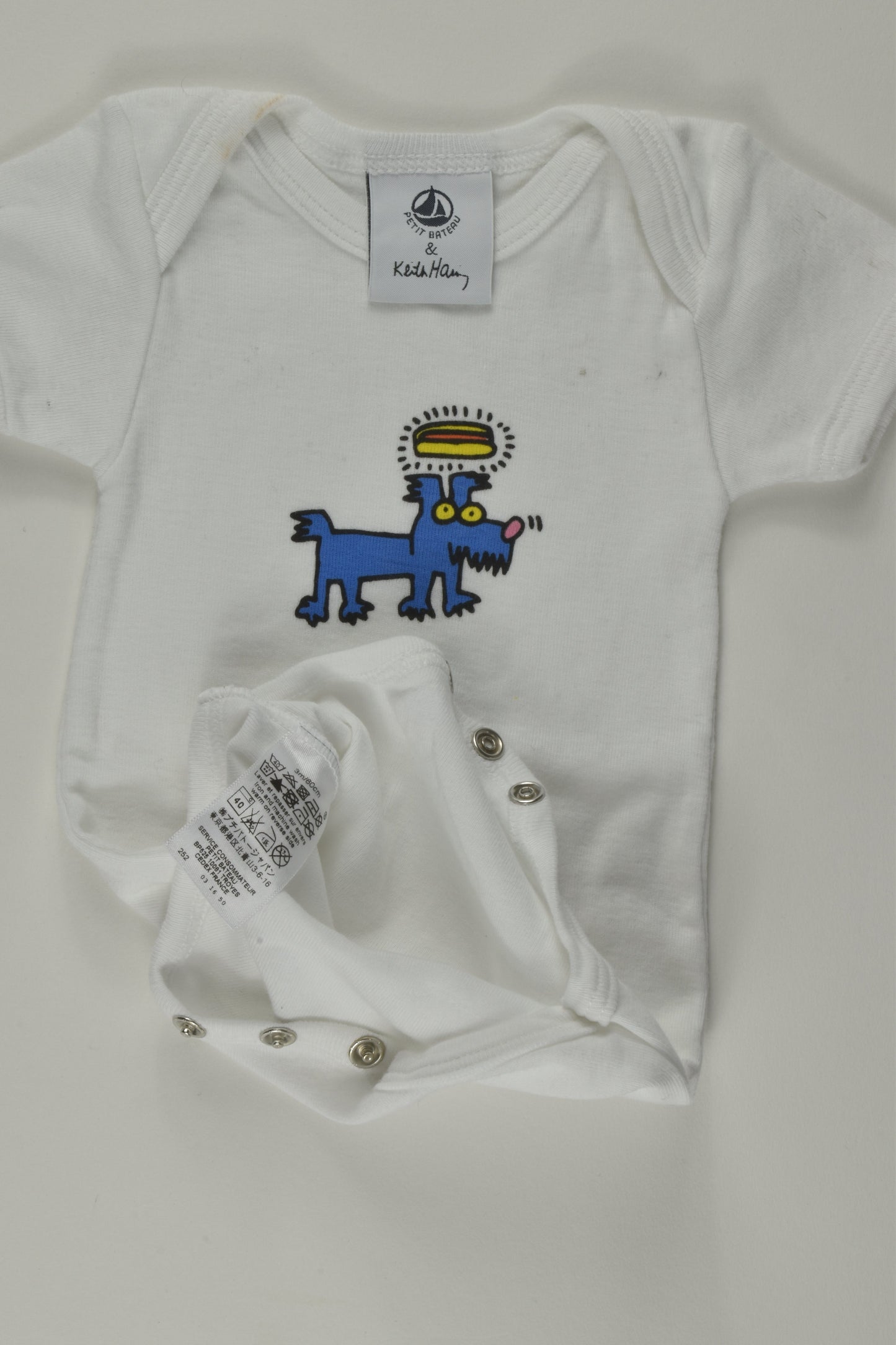 Petit Bateau Size 000 (3m) Bodysuit