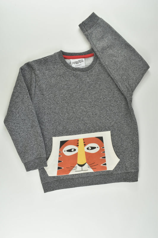 Pipi & Pupu Size 5-6 Organic Tiger Sweater