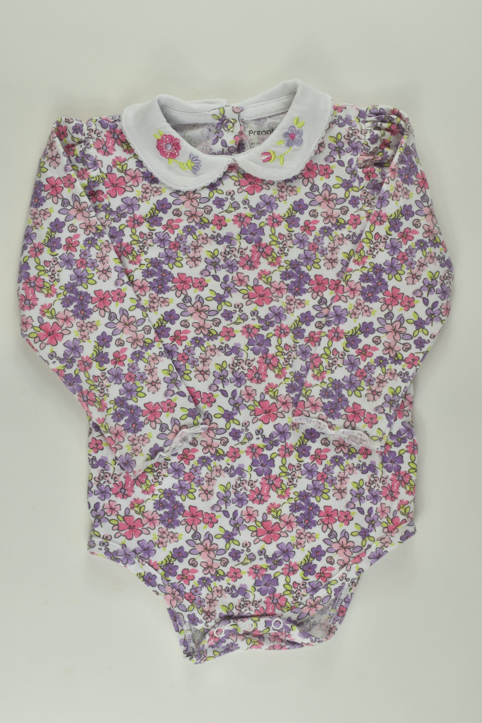 Prenatal Size 1 Liberty Print Bodysuit