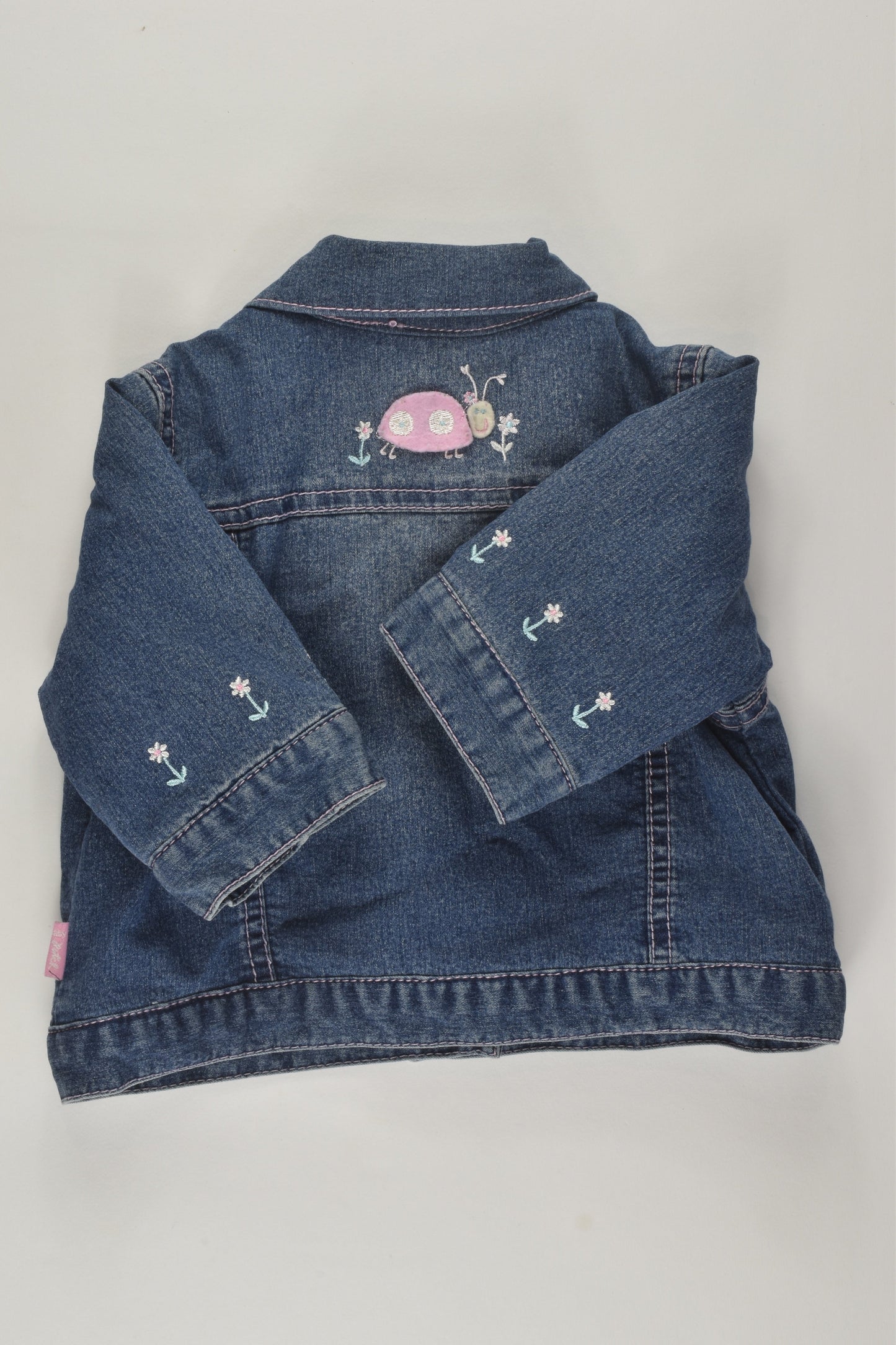 Pumpkin Patch Size 0 Fleece Lined Denim Jacket