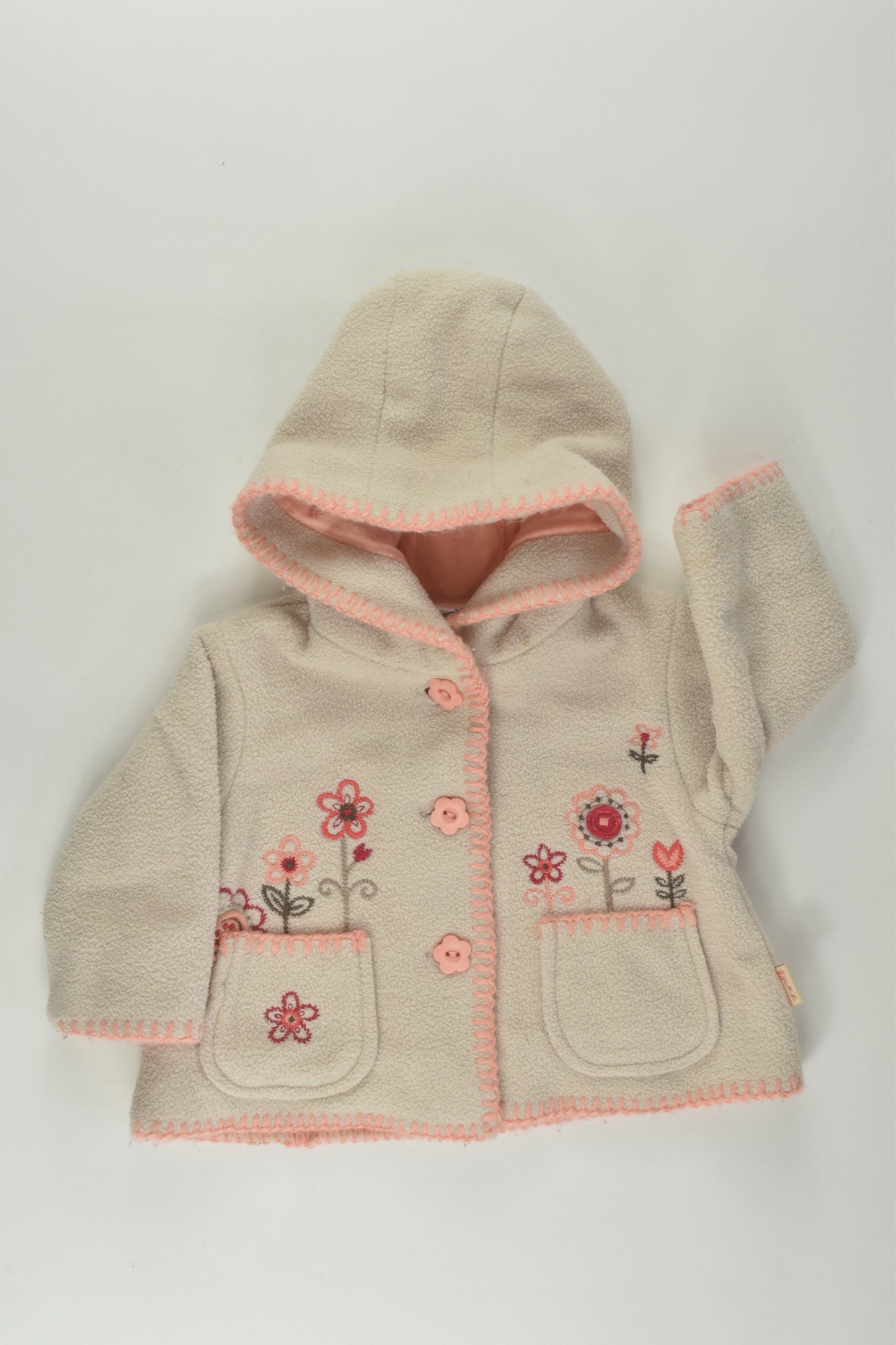 Pumpkin Patch Size 00 Embroidery Fleece Jacket