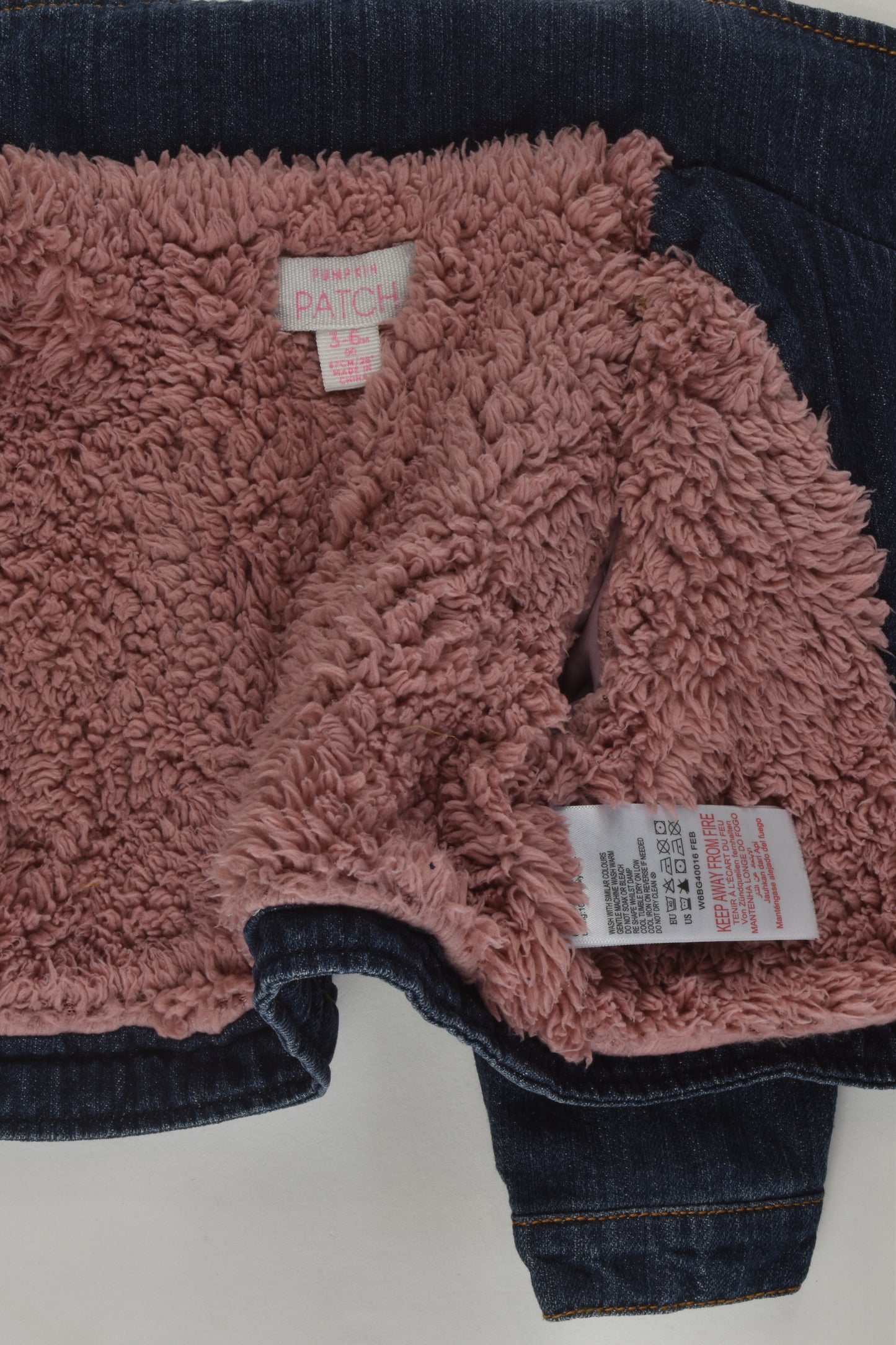 Pumpkin Patch Size 00 Warm Denim Jacket