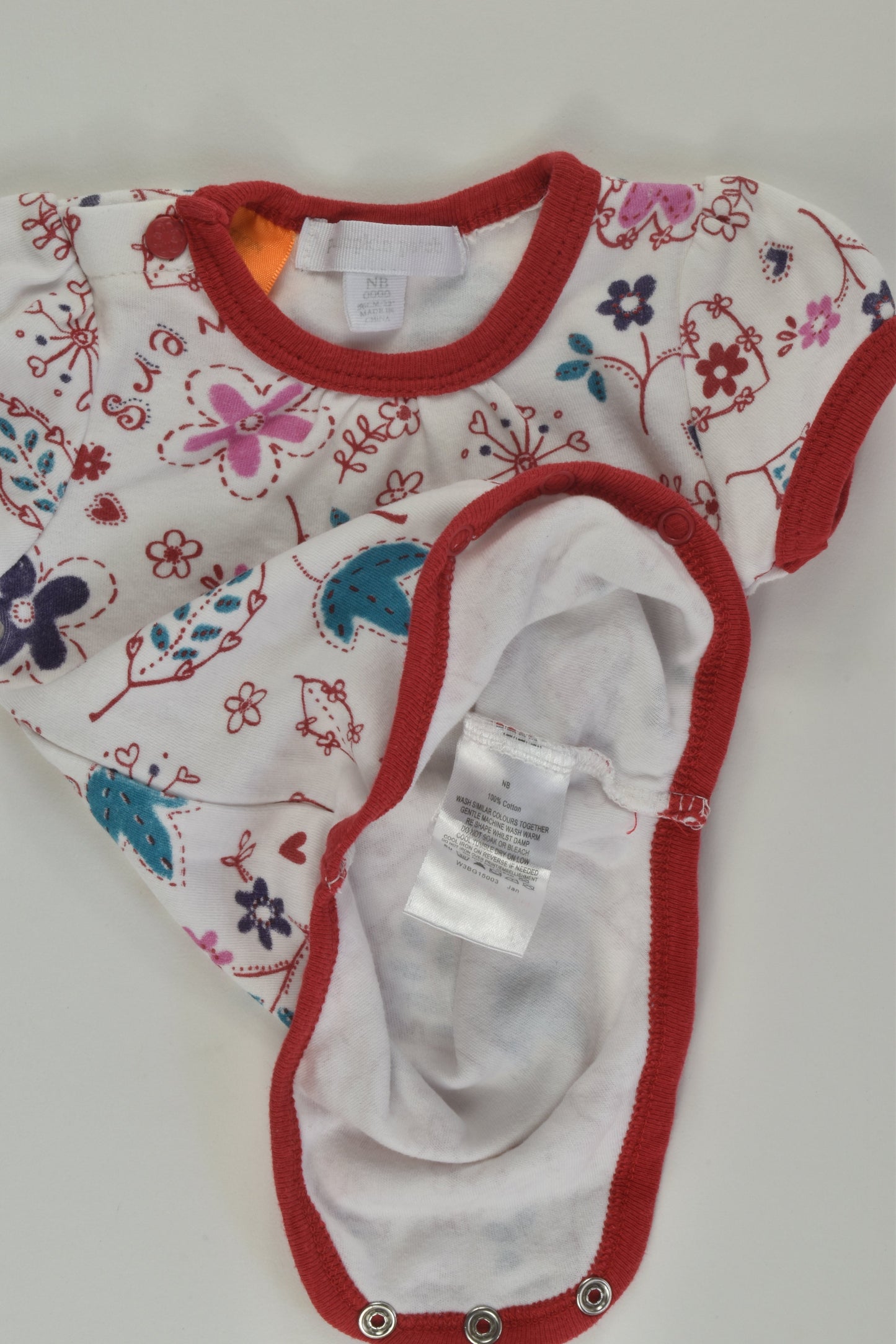 Pumpkin Patch Size 0000 Bodysuit